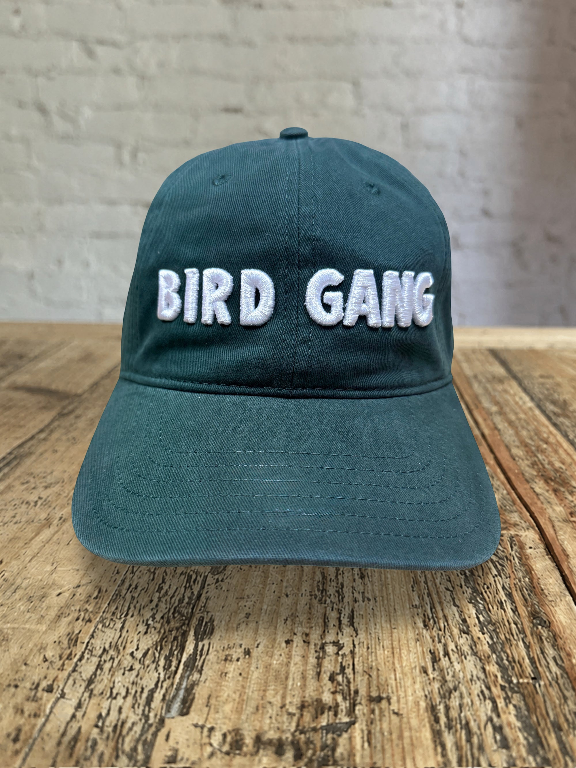 Bird Gang Dad Hat - Dark Green