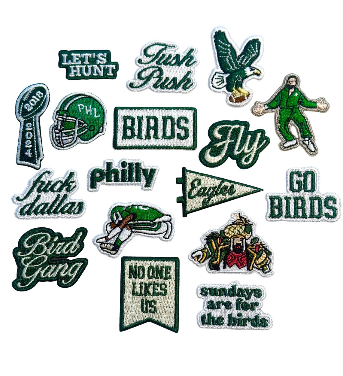 Custom Football Patch - Embroidered Small