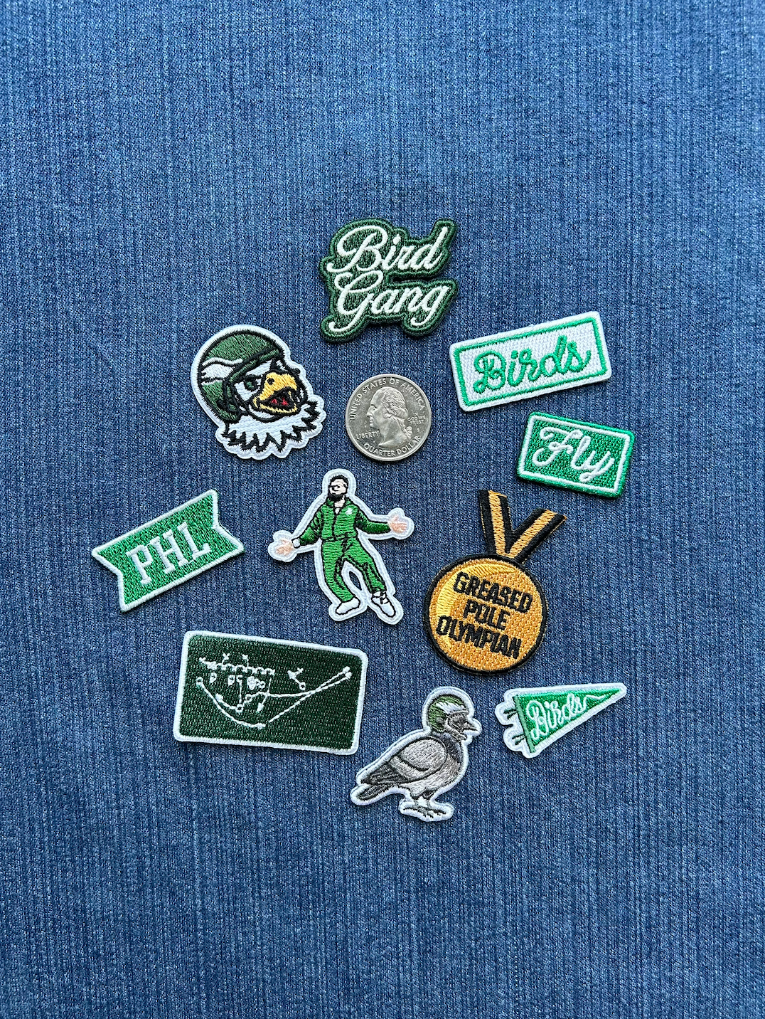 Philly Football Patches - Sm