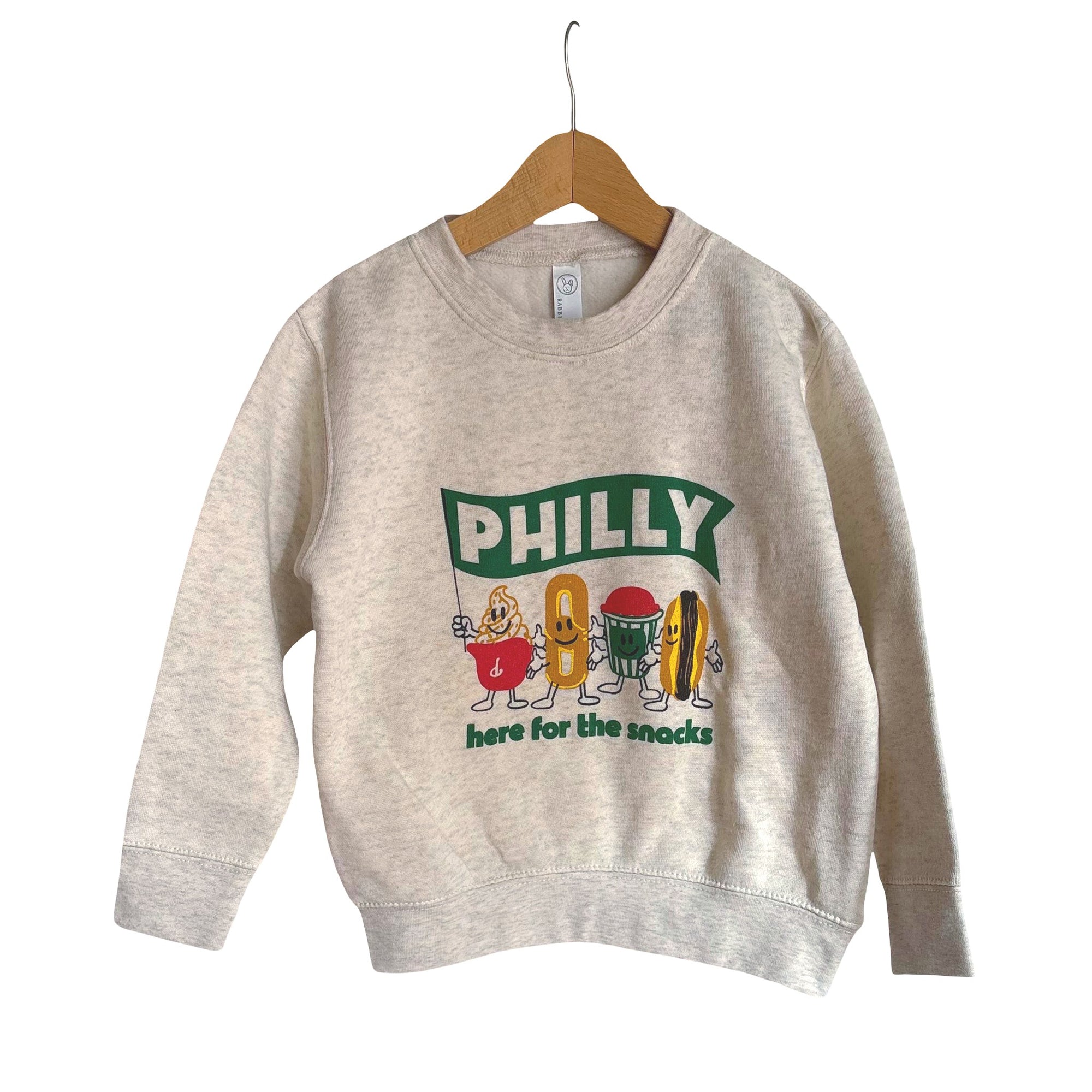 Here for the Snacks Toddler Crewneck