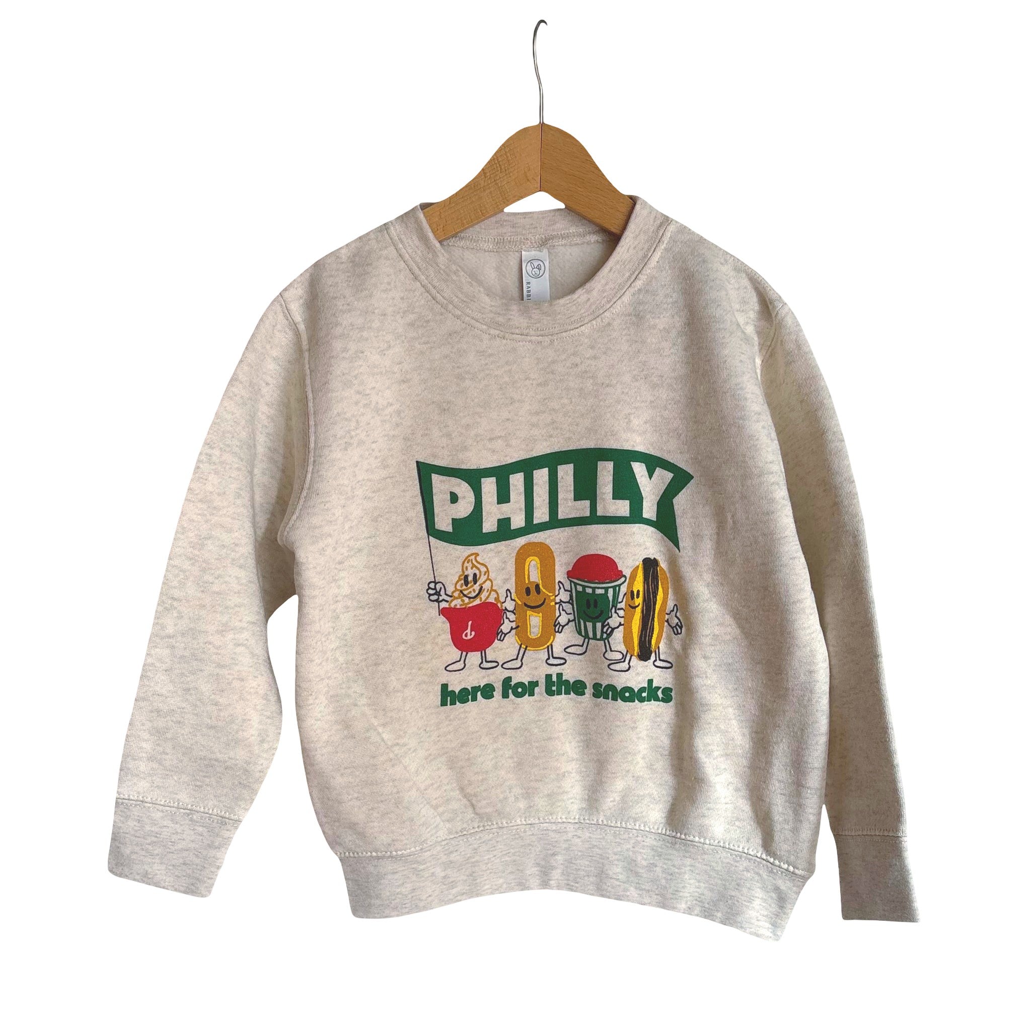 Here for the Snacks Toddler Crewneck