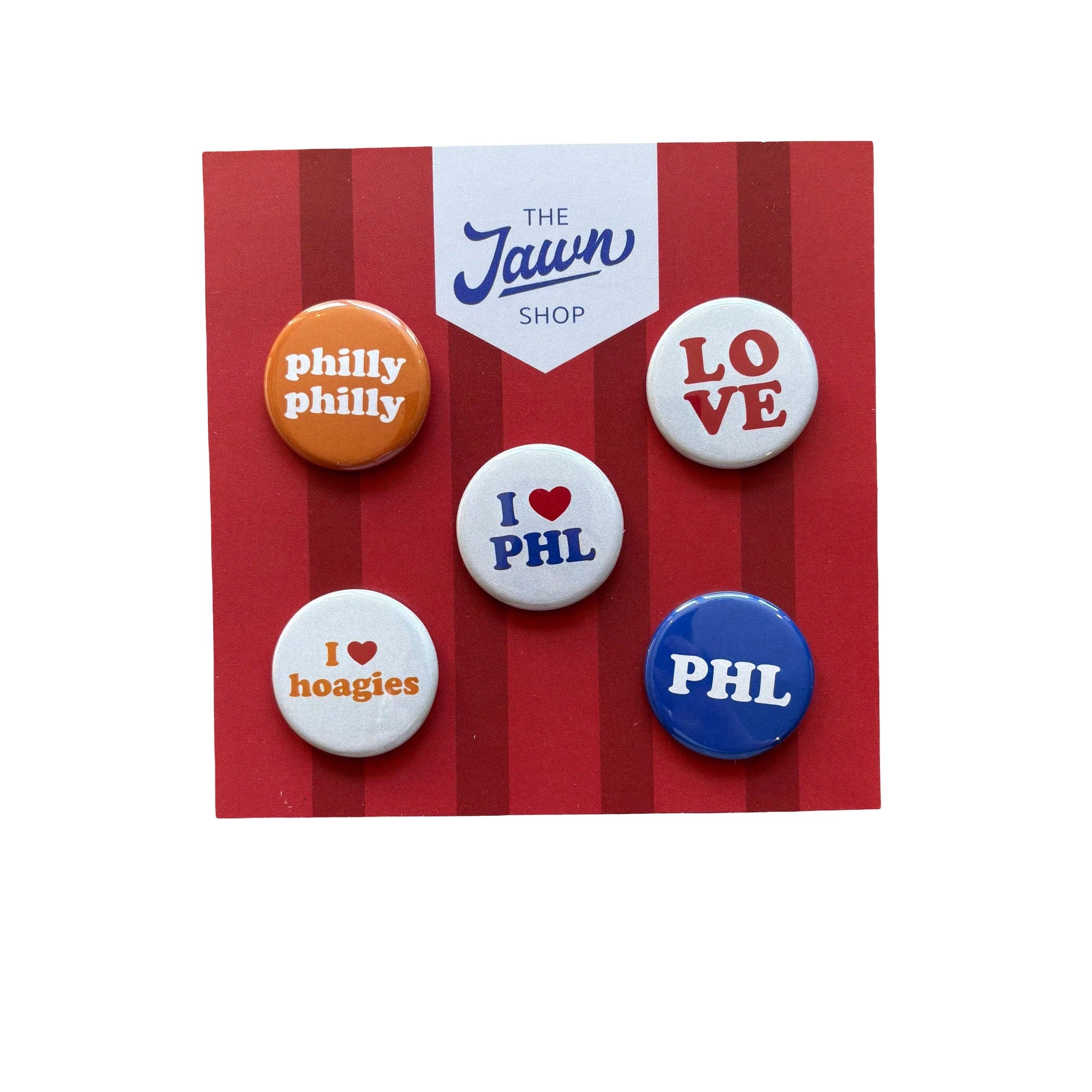 Jawn Shop Button Pins - Set of 5