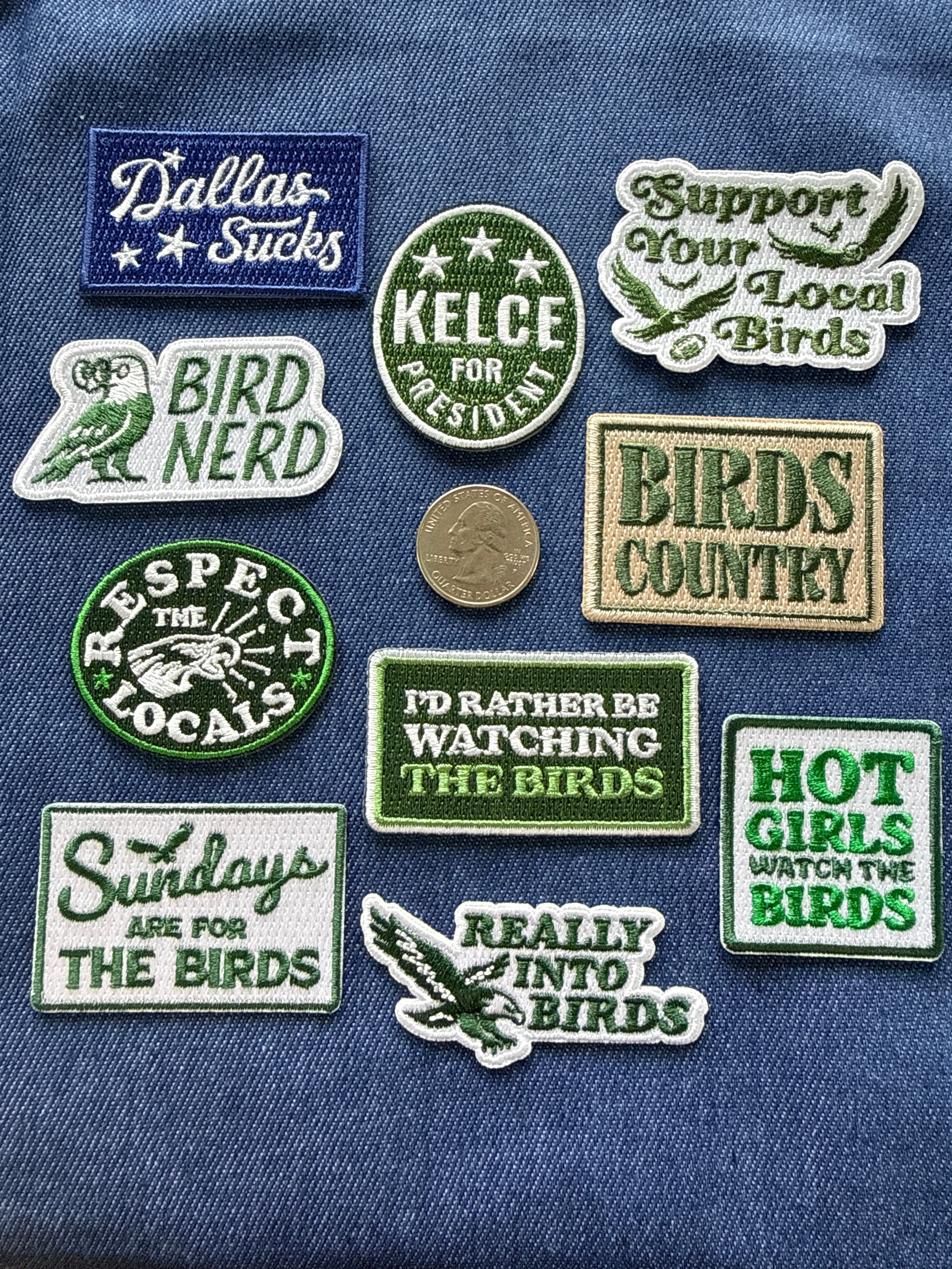 Custom Philly Football Patches - Medium