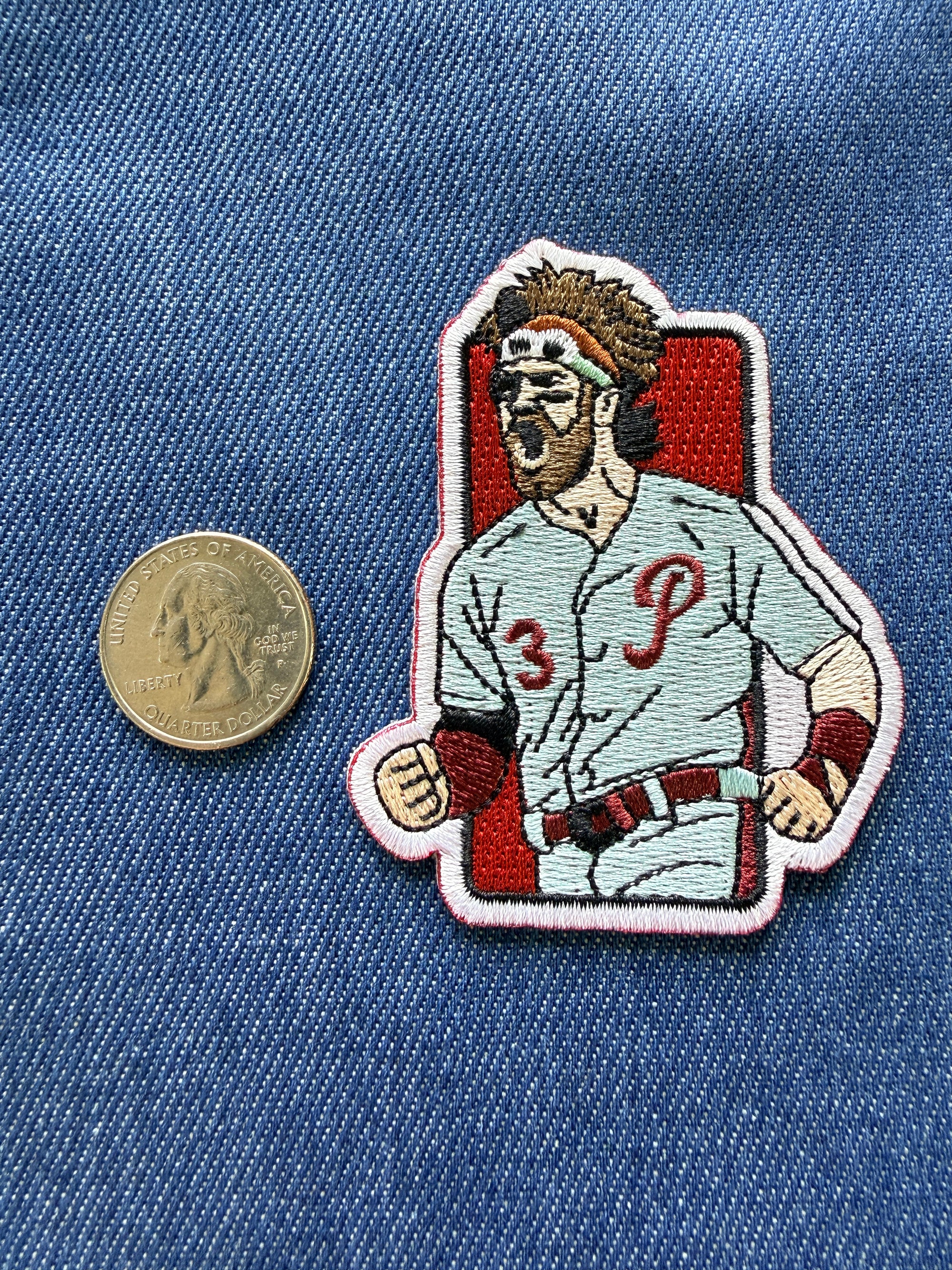 Chain Stitched Baseball Patches - Lrg