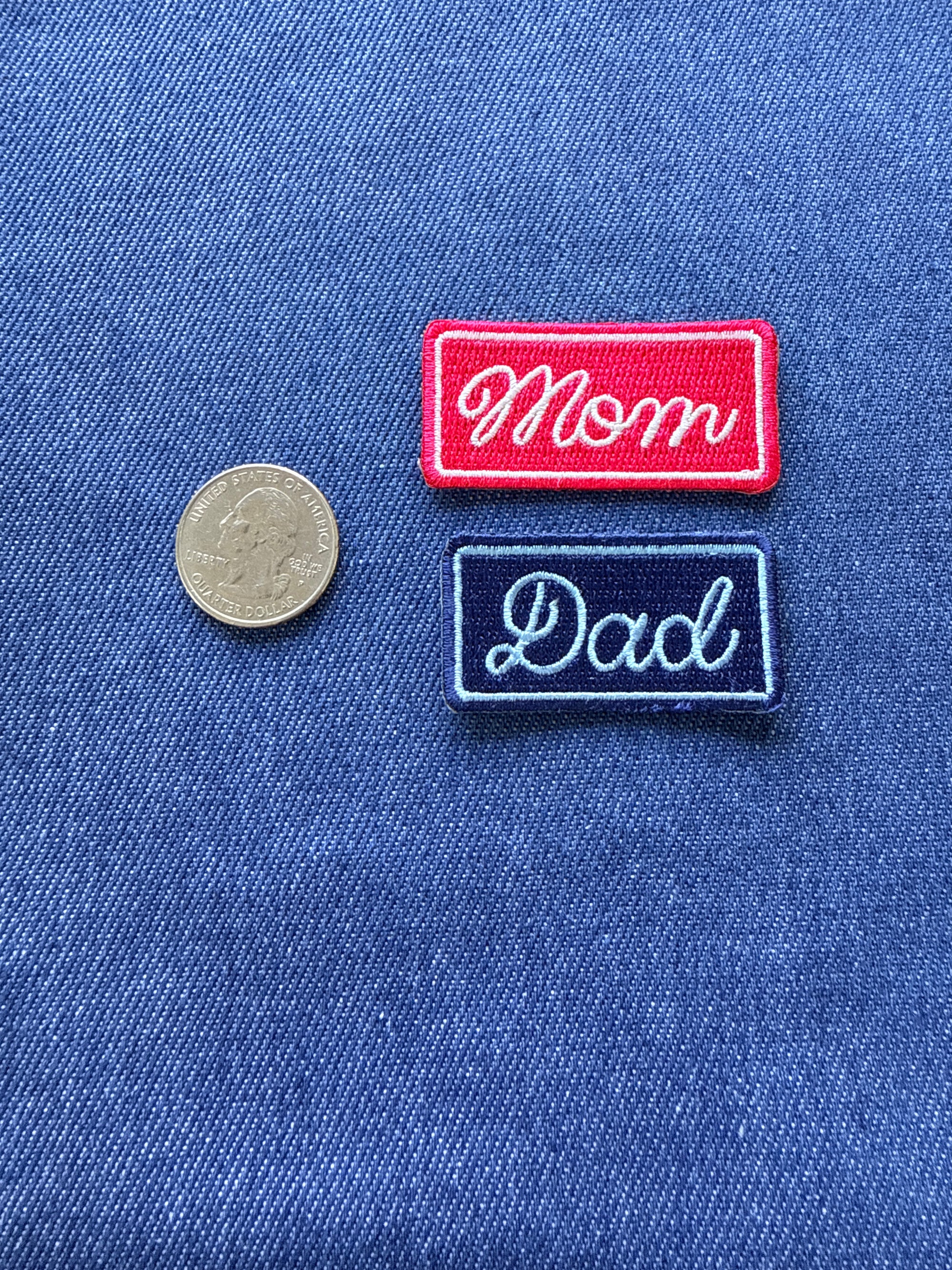 Chain Stitched Font Patches - Med