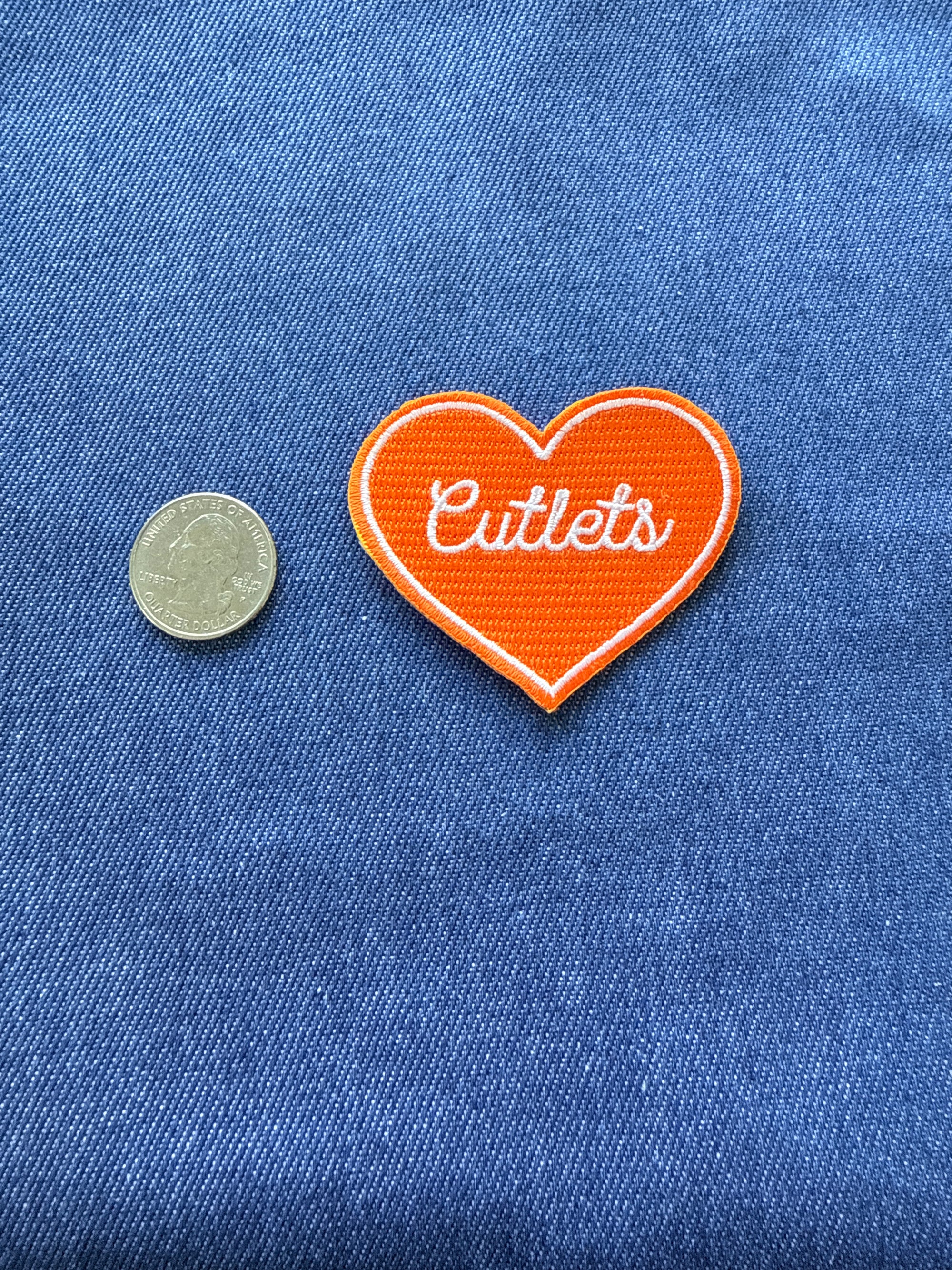 Chain Stitched Food Patches - Lrg