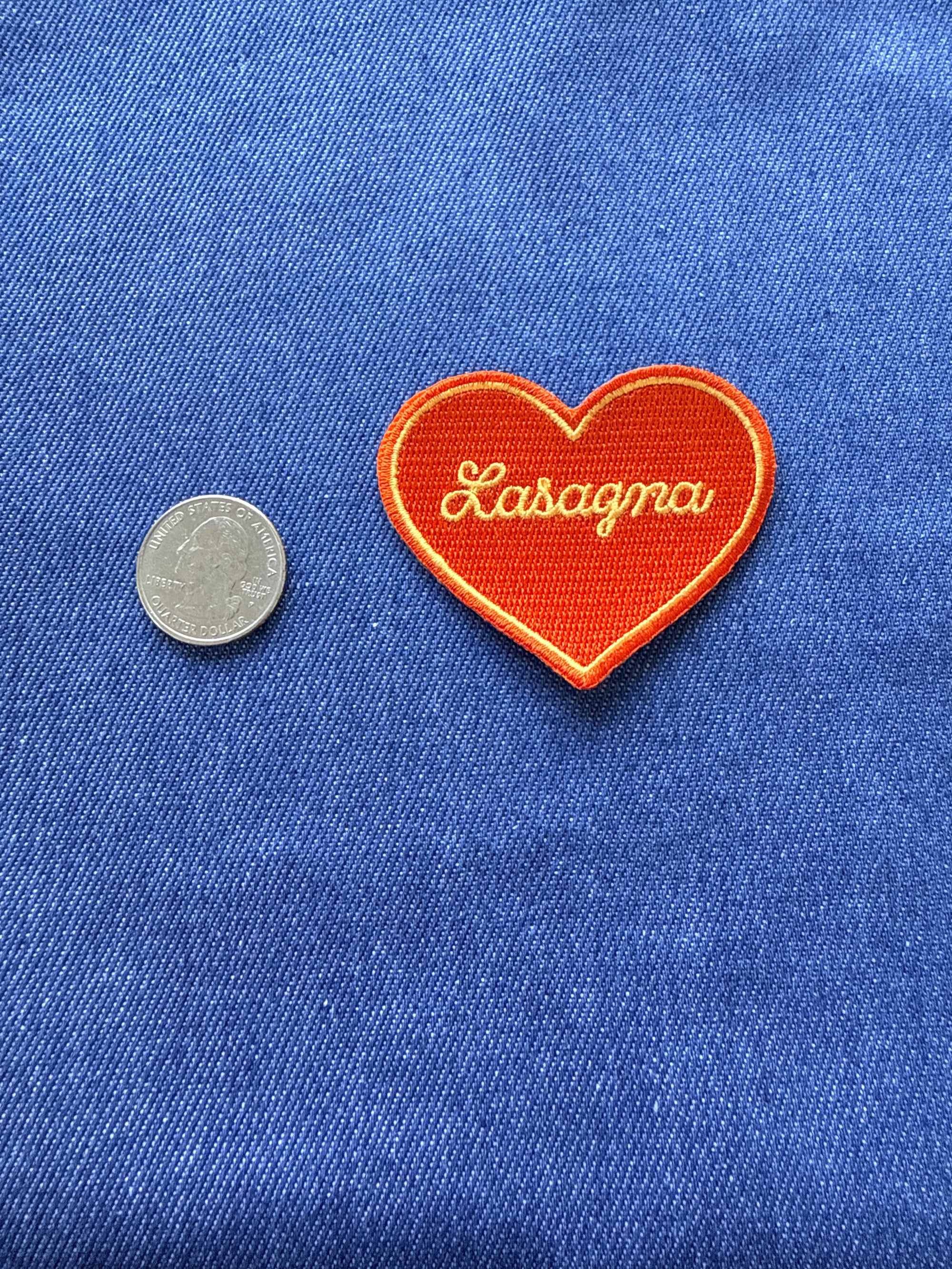 Chain Stitched Food Patches - Lrg