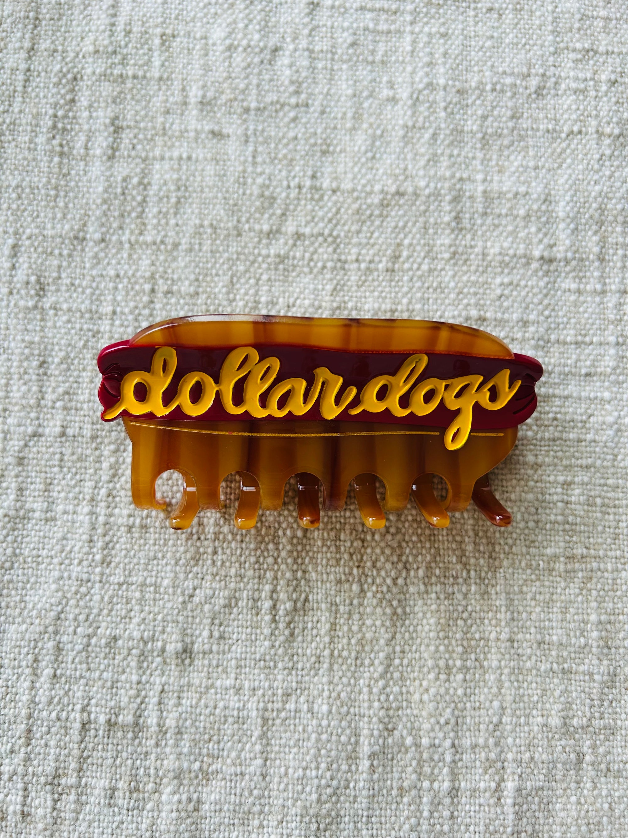 Dollar Dogs Hot Dog Hair Clip