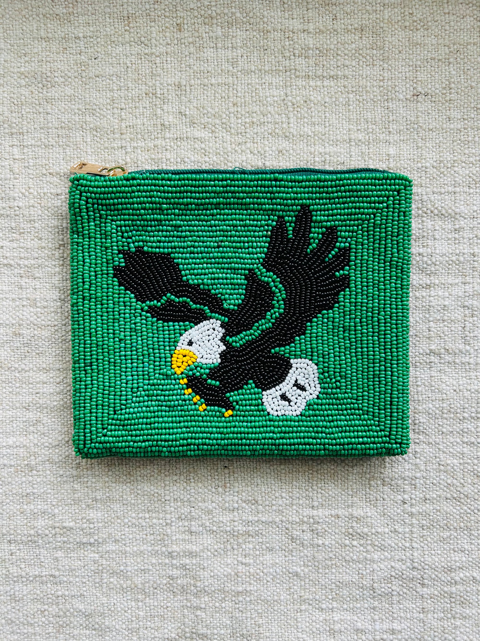 Eagle Beaded Pouch