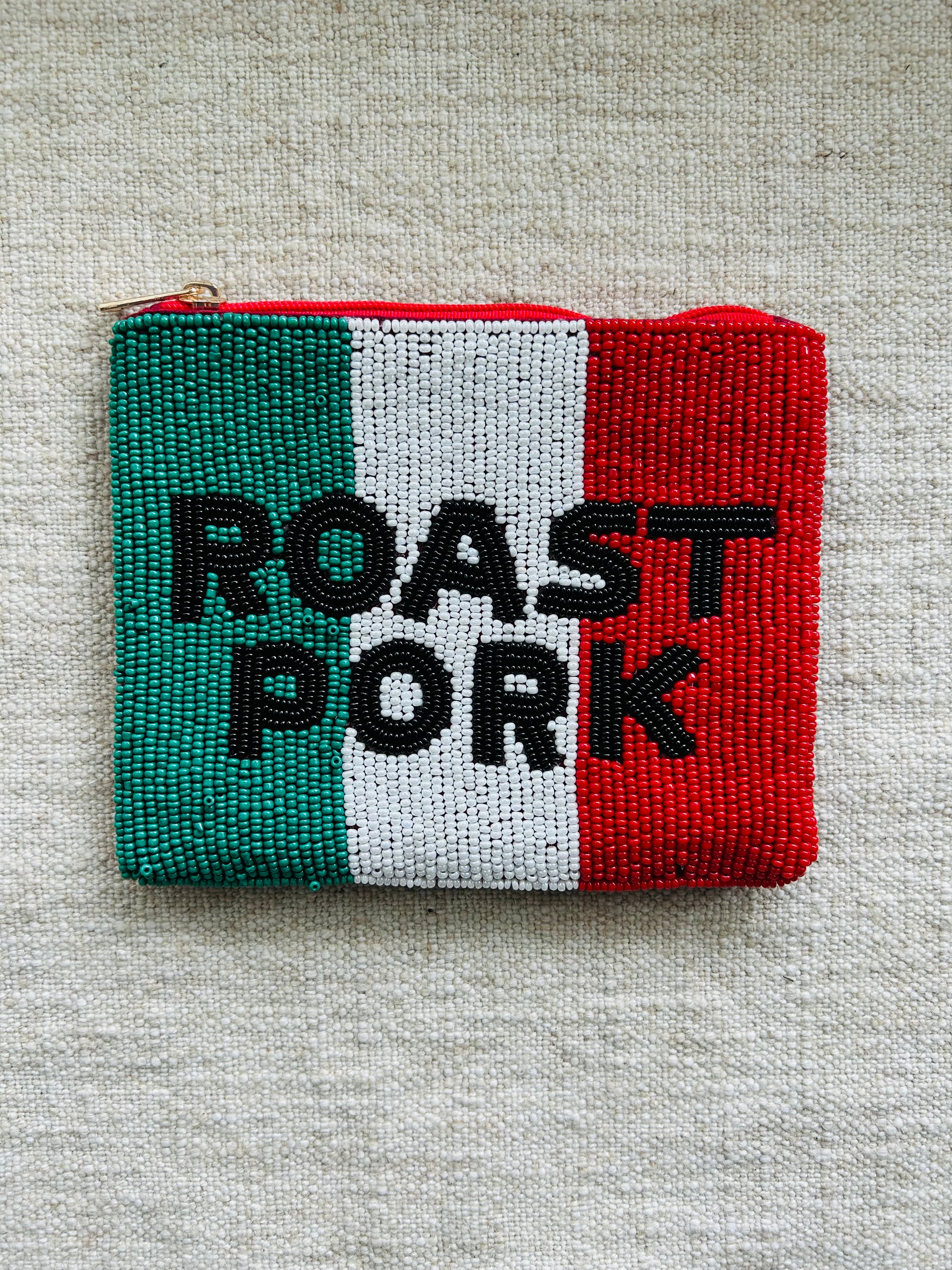 Roast Pork Beaded Pouch