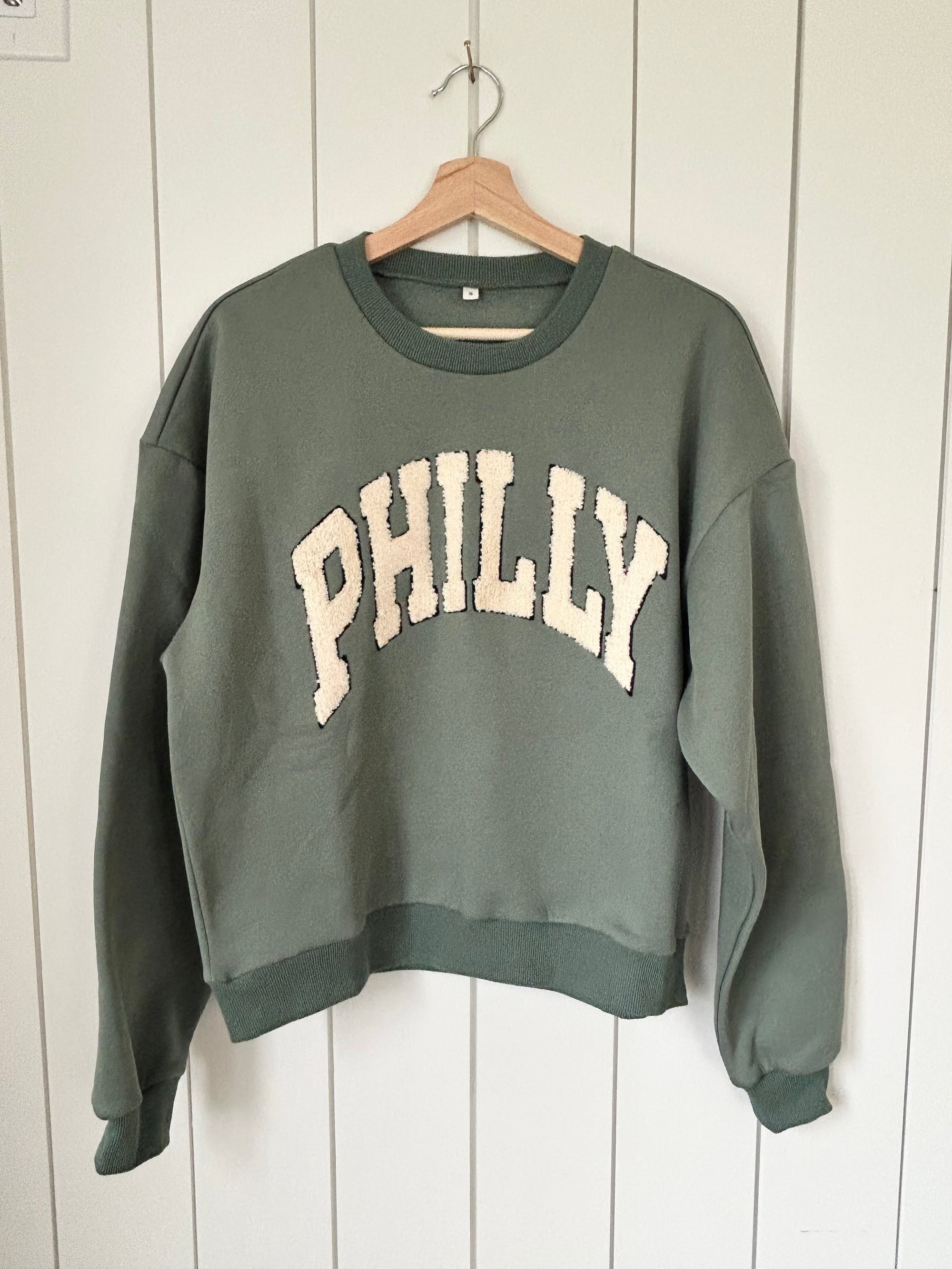 Puffy Letter Philly Crewneck
