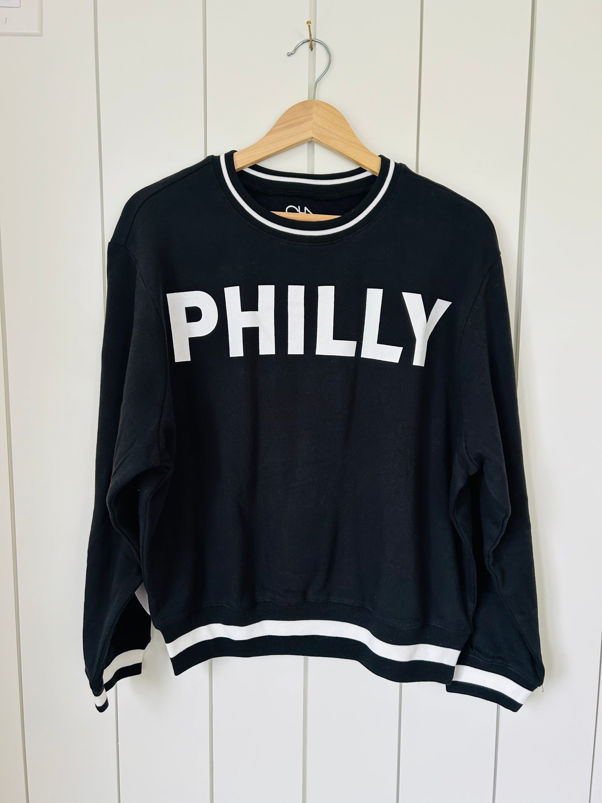 Philly Black Crewneck