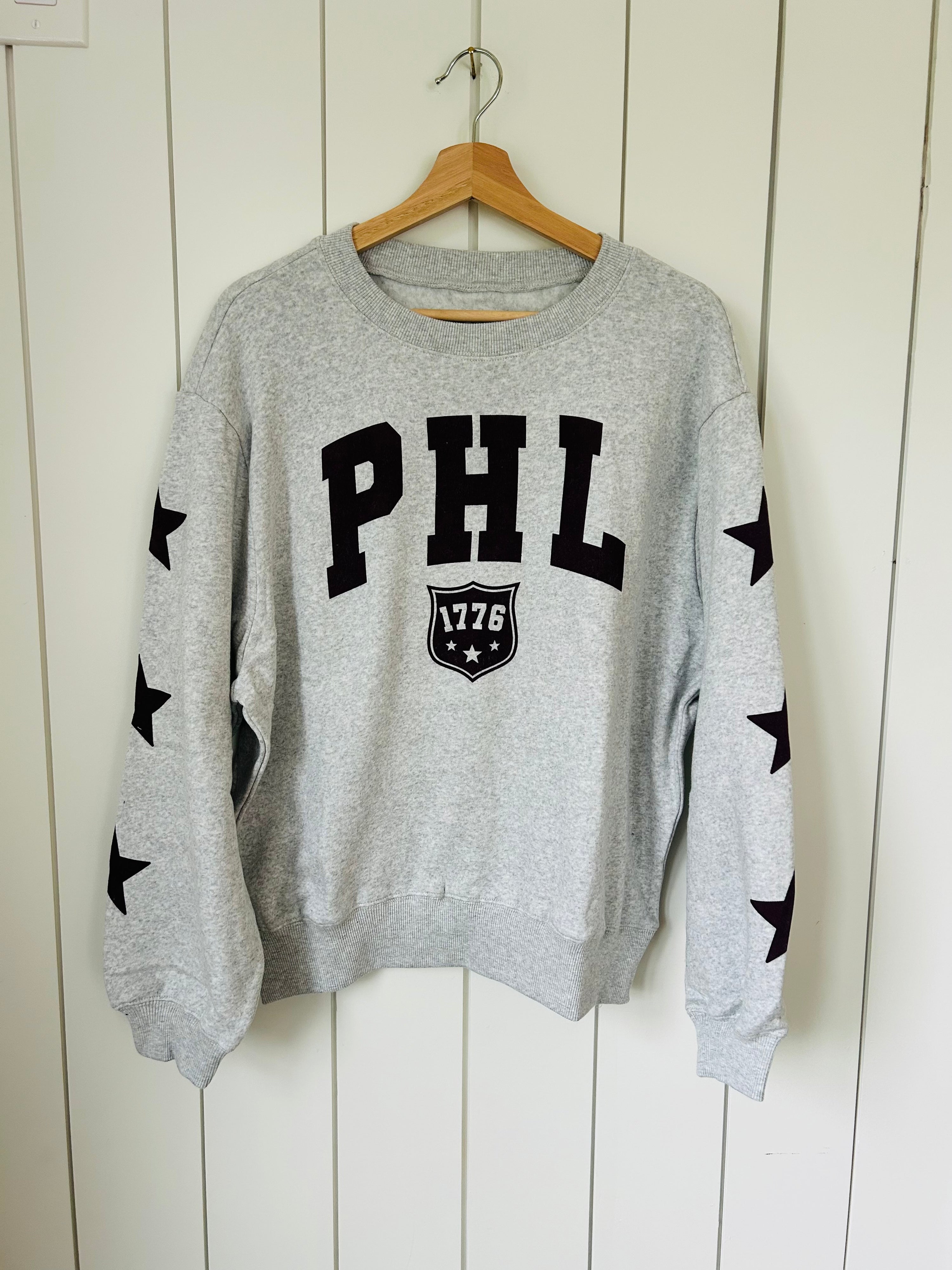 PHL 1776 Star Crewneck - Gray