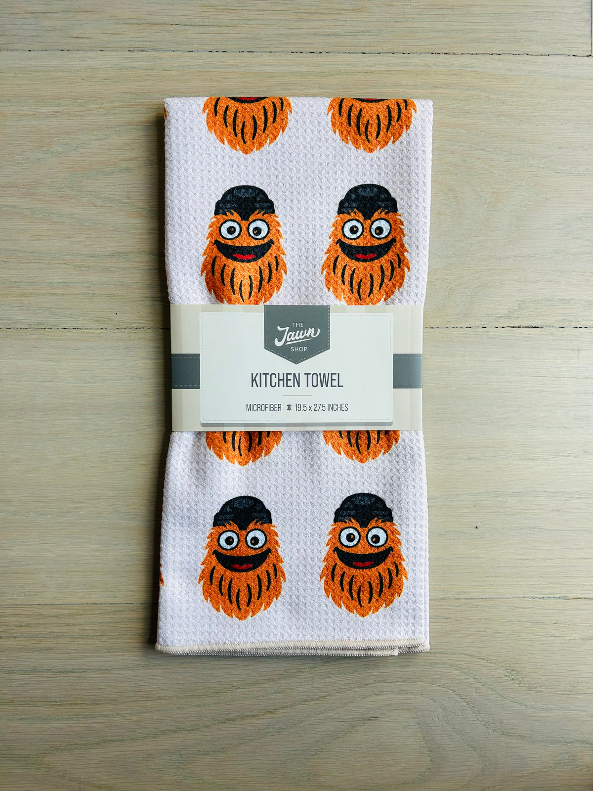 Philly Orange Mascot Microfiber Tea Towel