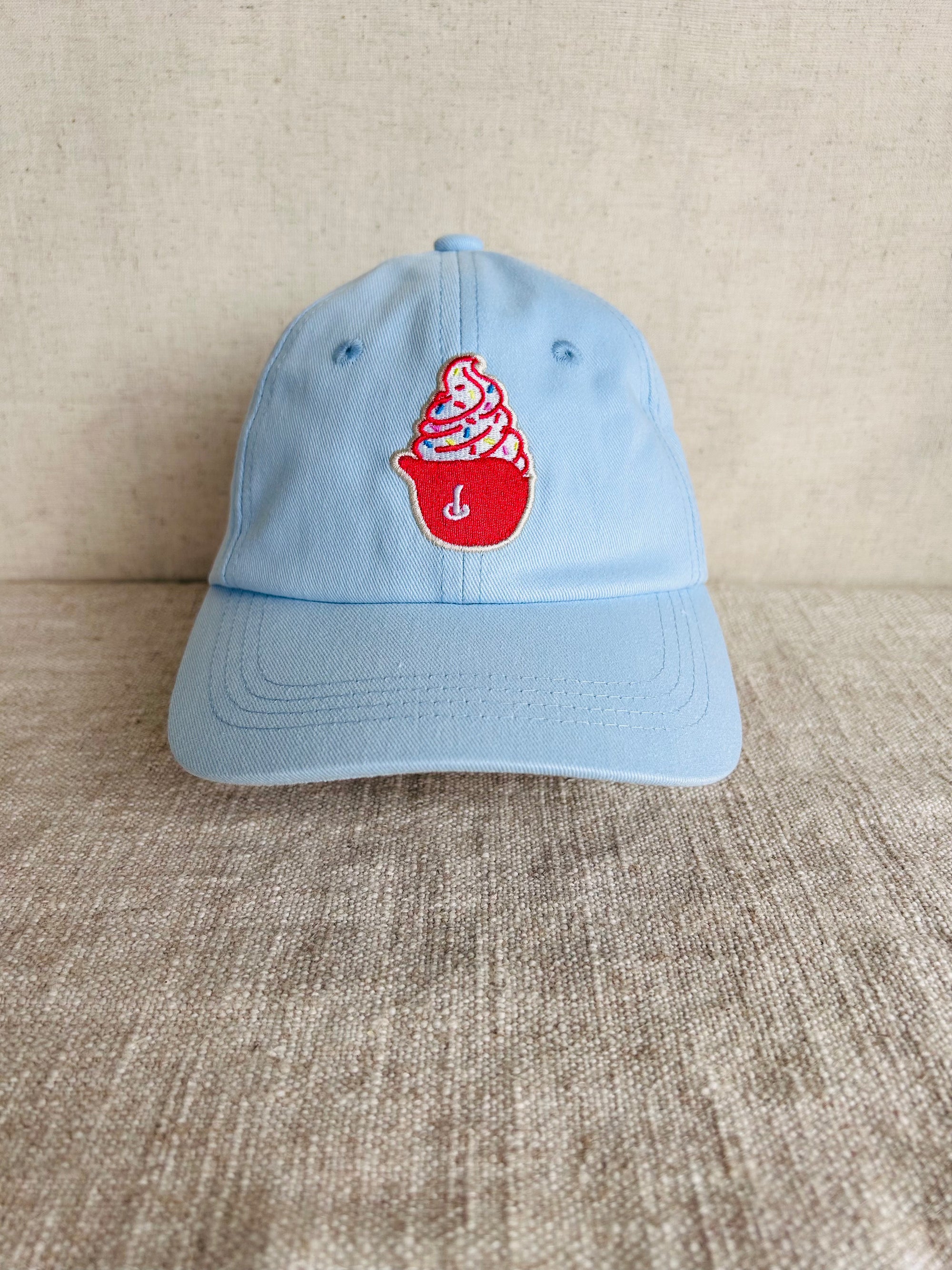 Ice Cream in Baseball Helmet Toddler Hat