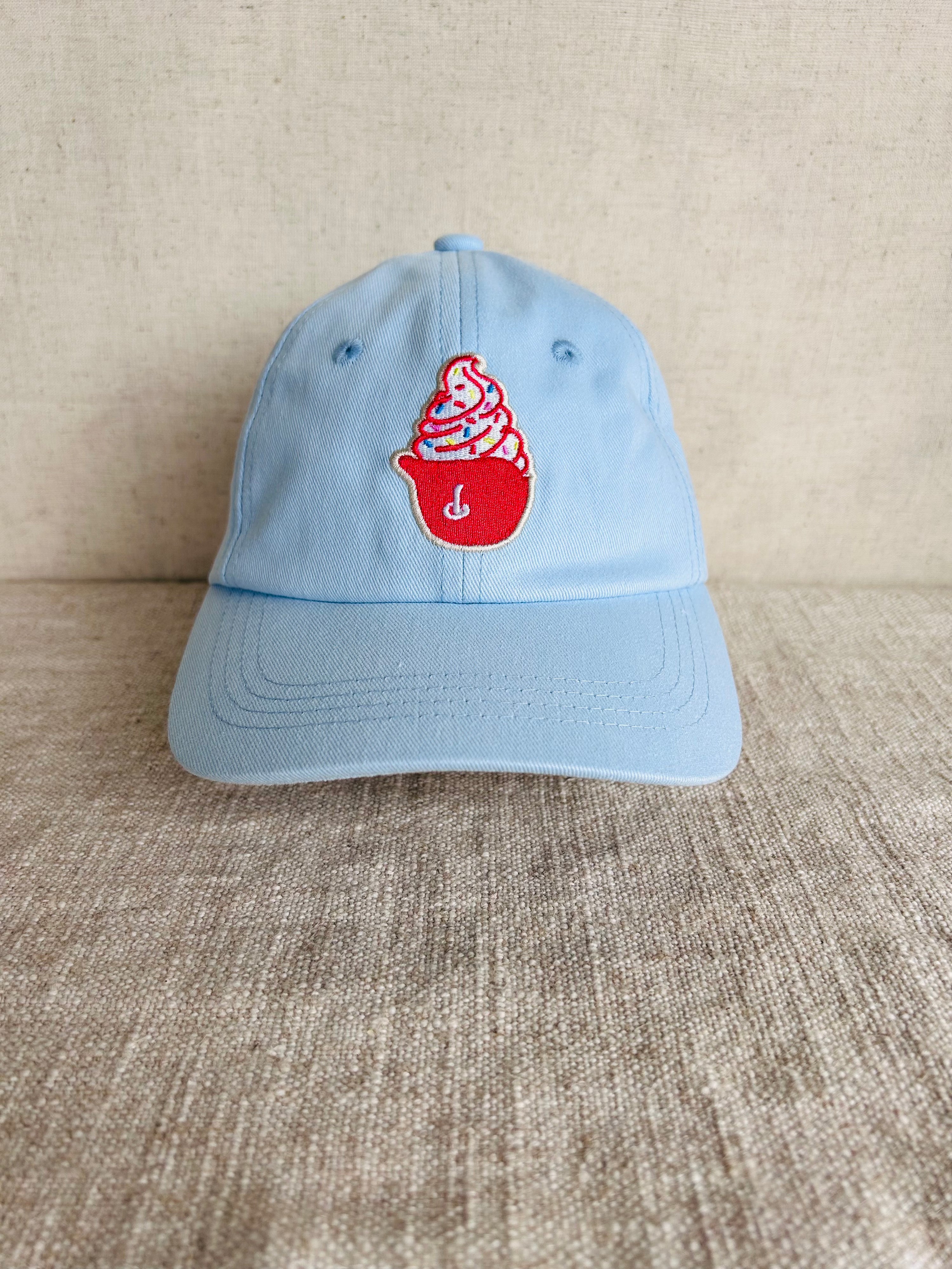 Ice Cream in Baseball Helmet Toddler Hat