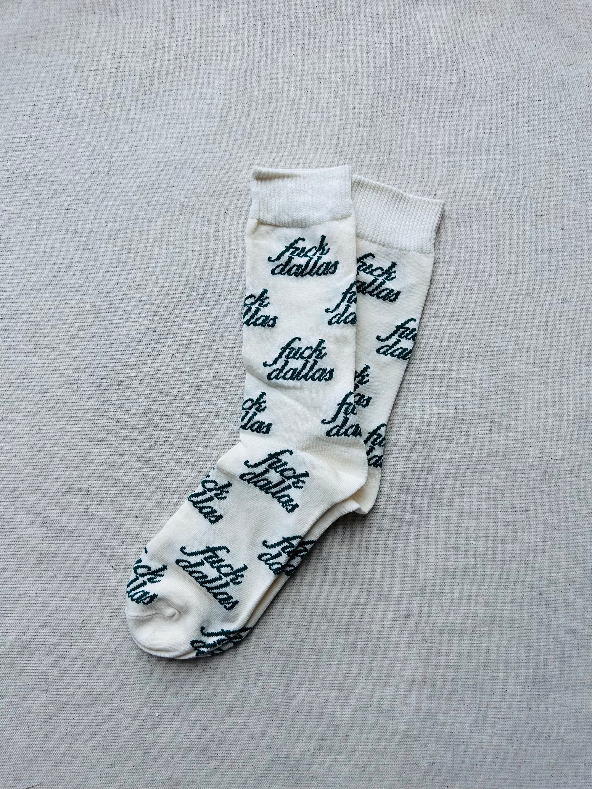 F*ck Dallas Script Dress Socks