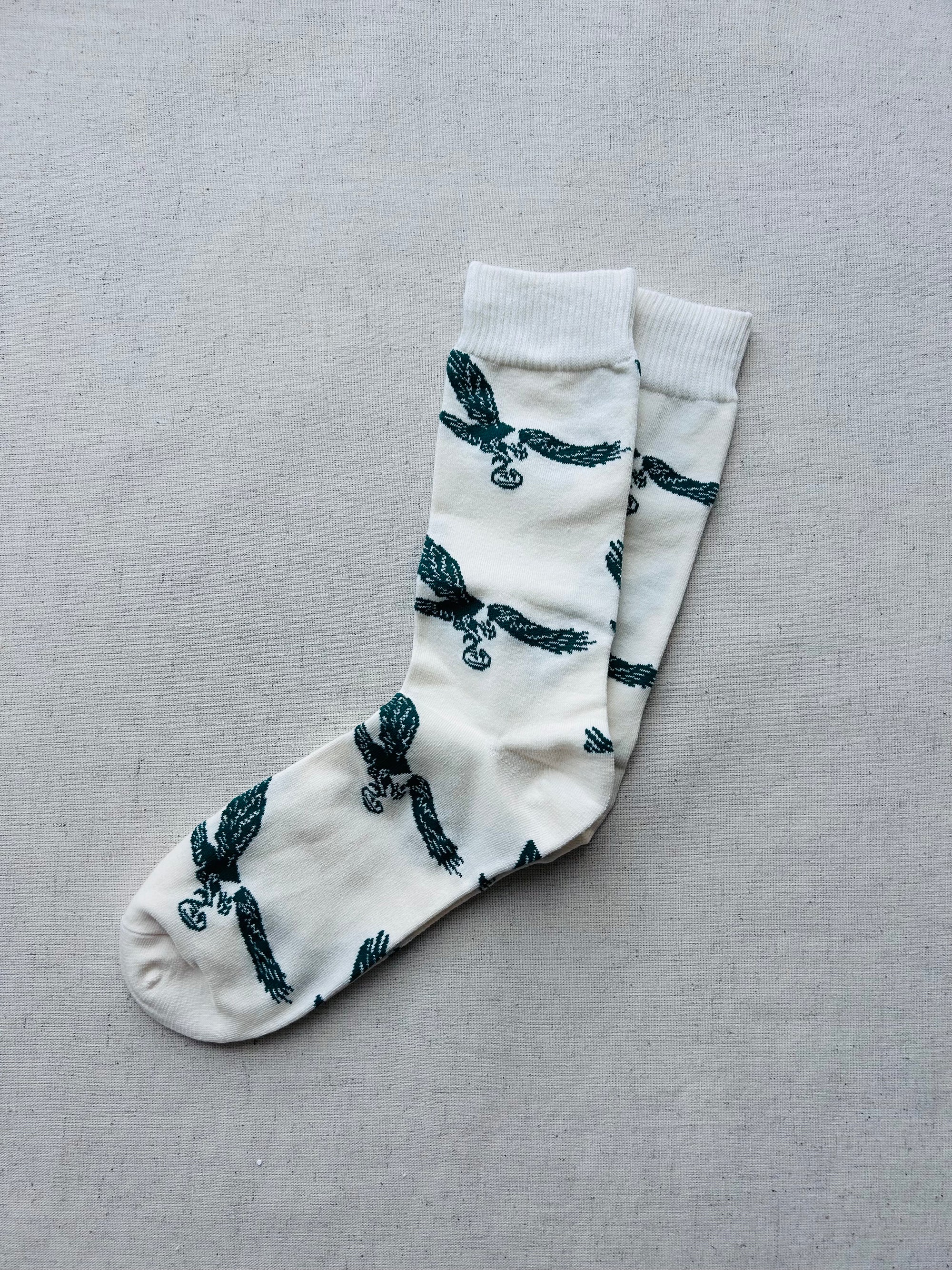 Eagle Cream Dress Socks