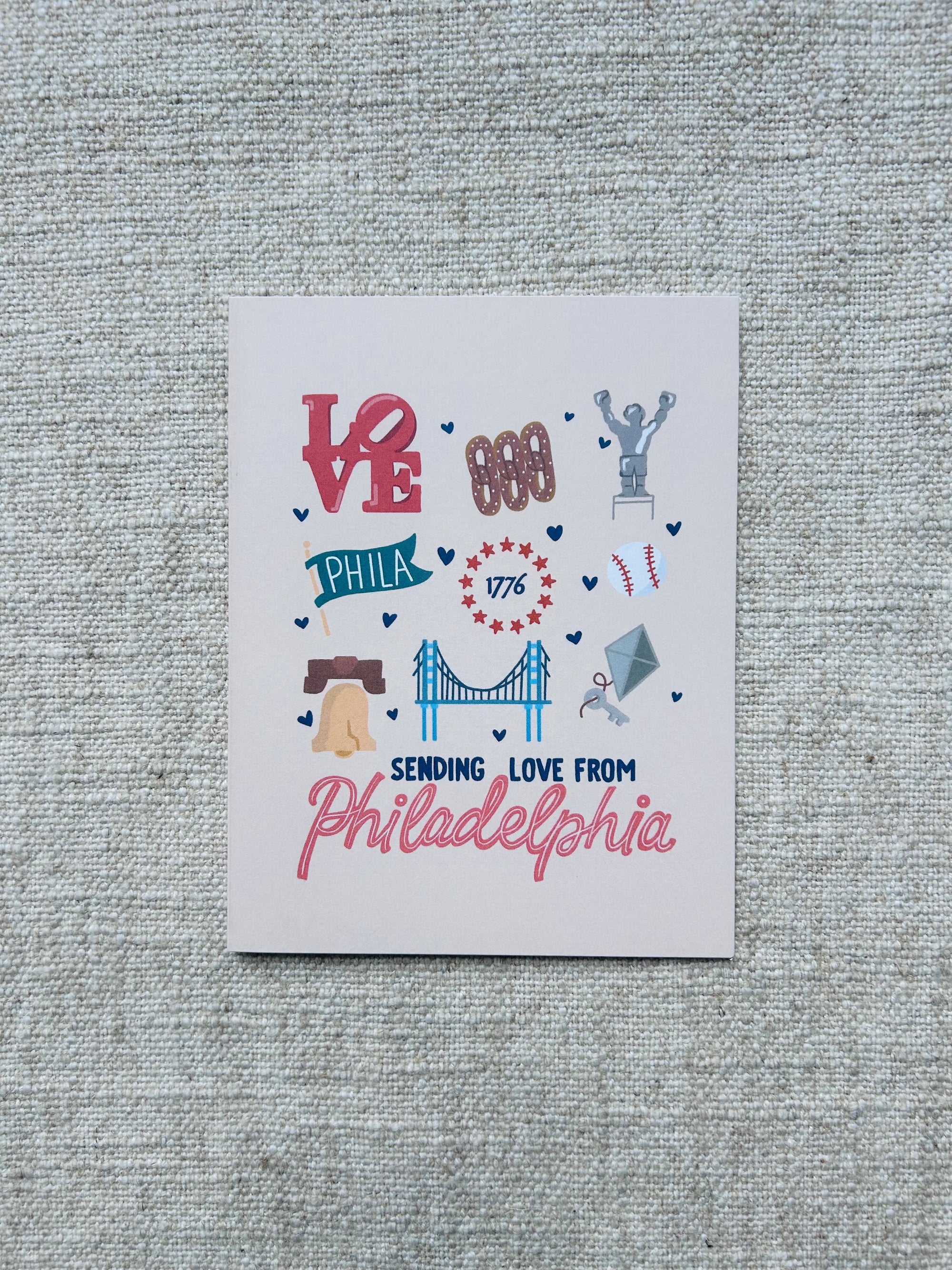 Sending Love from Philly Greeting Card