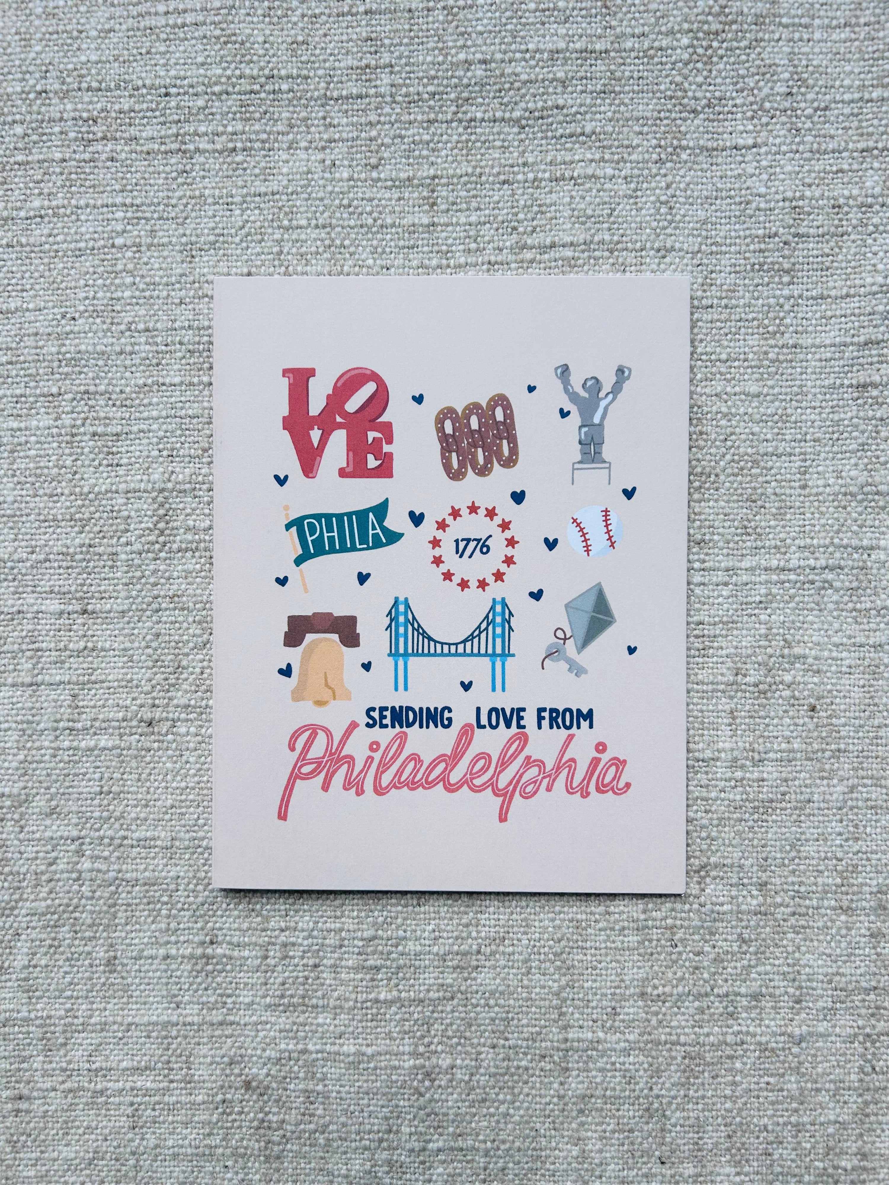Sending Love from Philly Greeting Card