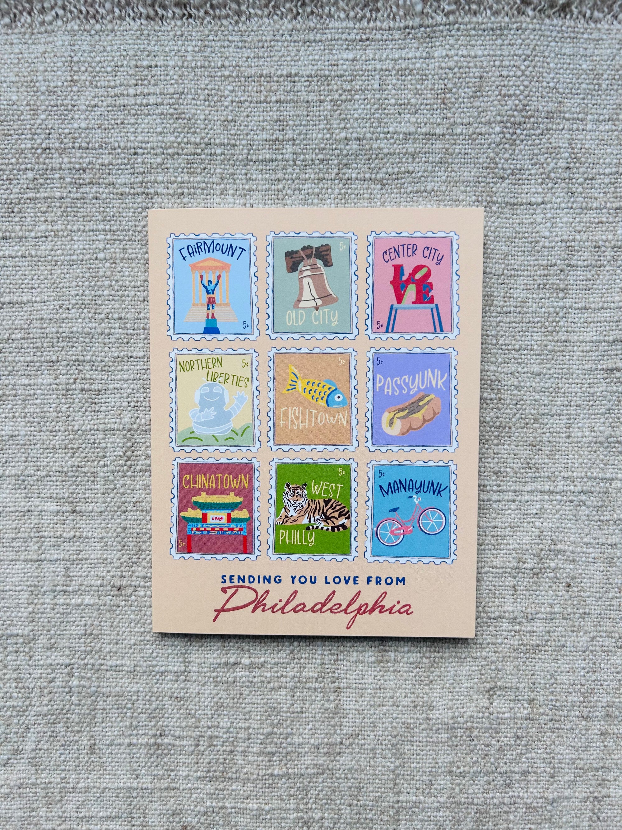 Sending You Love from Philly Stamps Greeting Card
