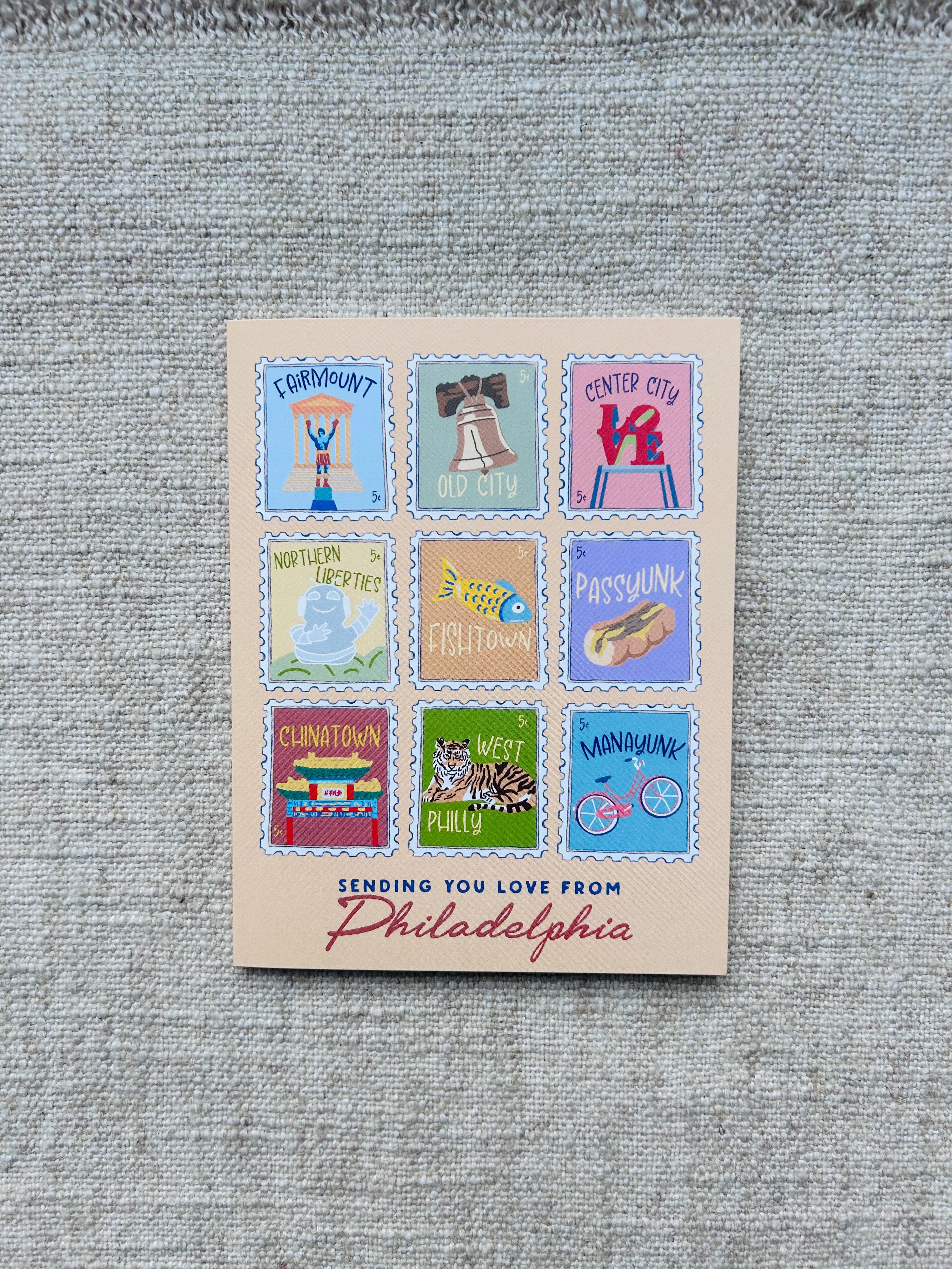 Sending You Love from Philly Stamps Greeting Card