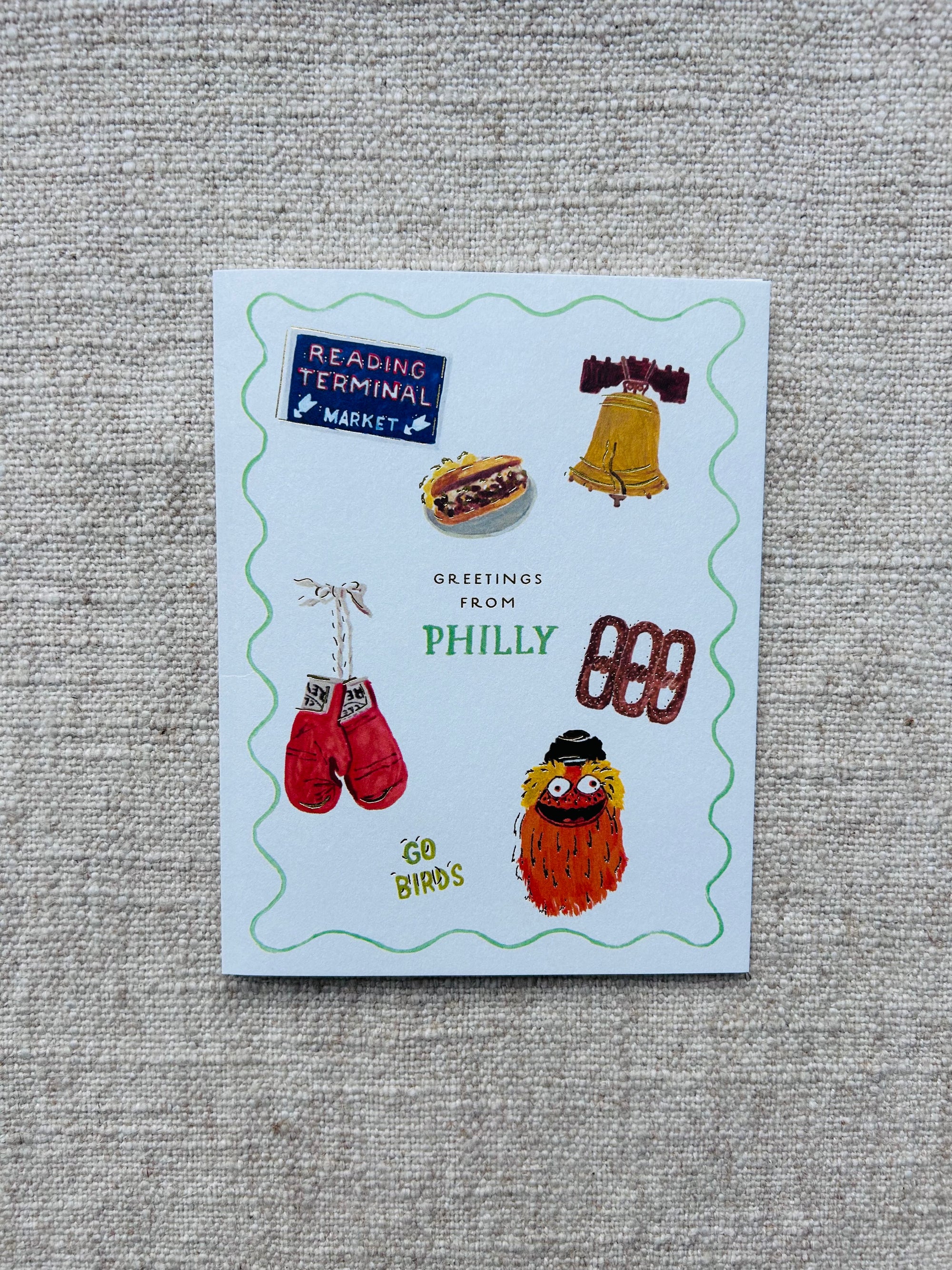Greetings from Philly Greeting Card