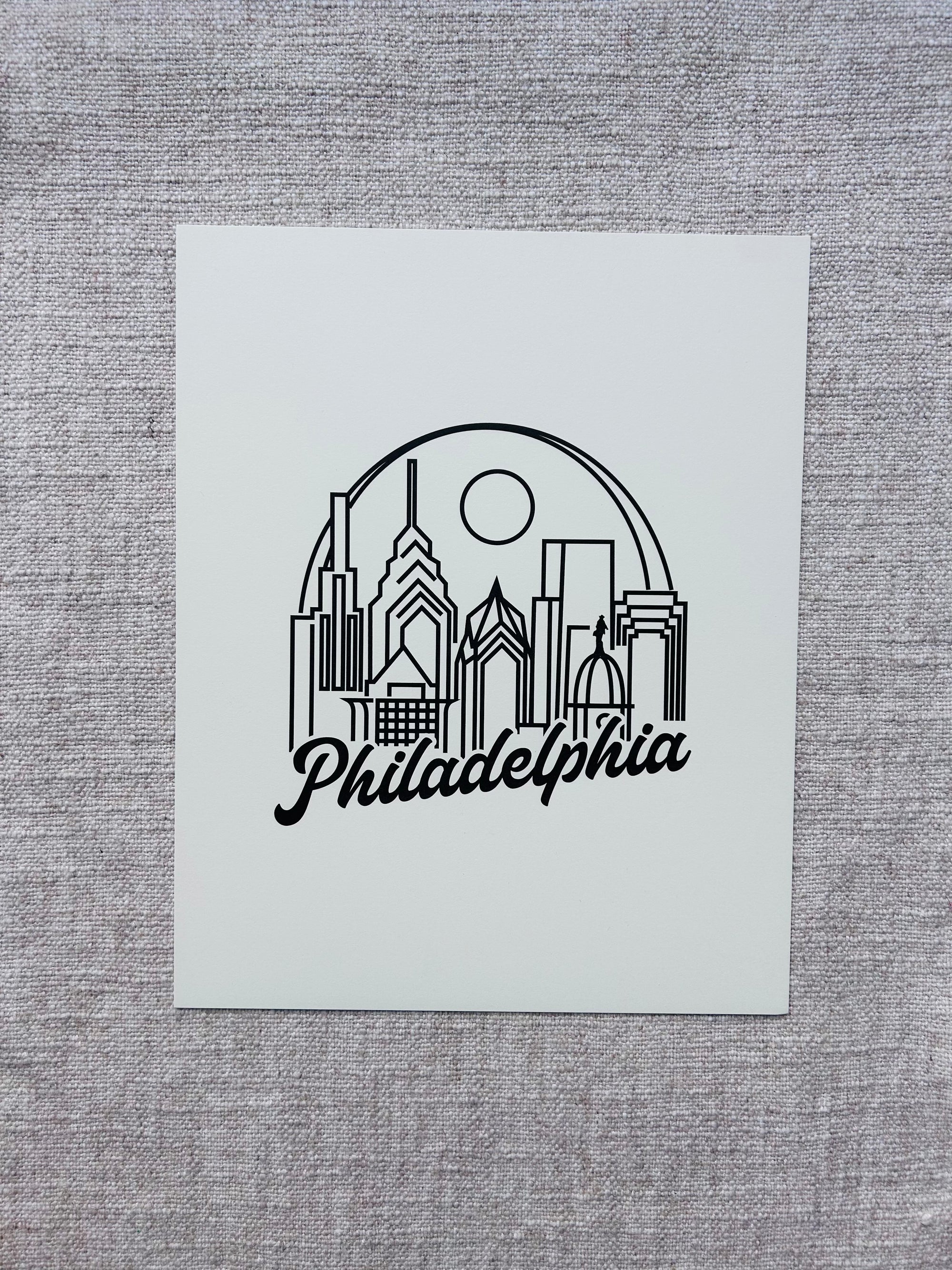 Philadelphia Skyline Art Print