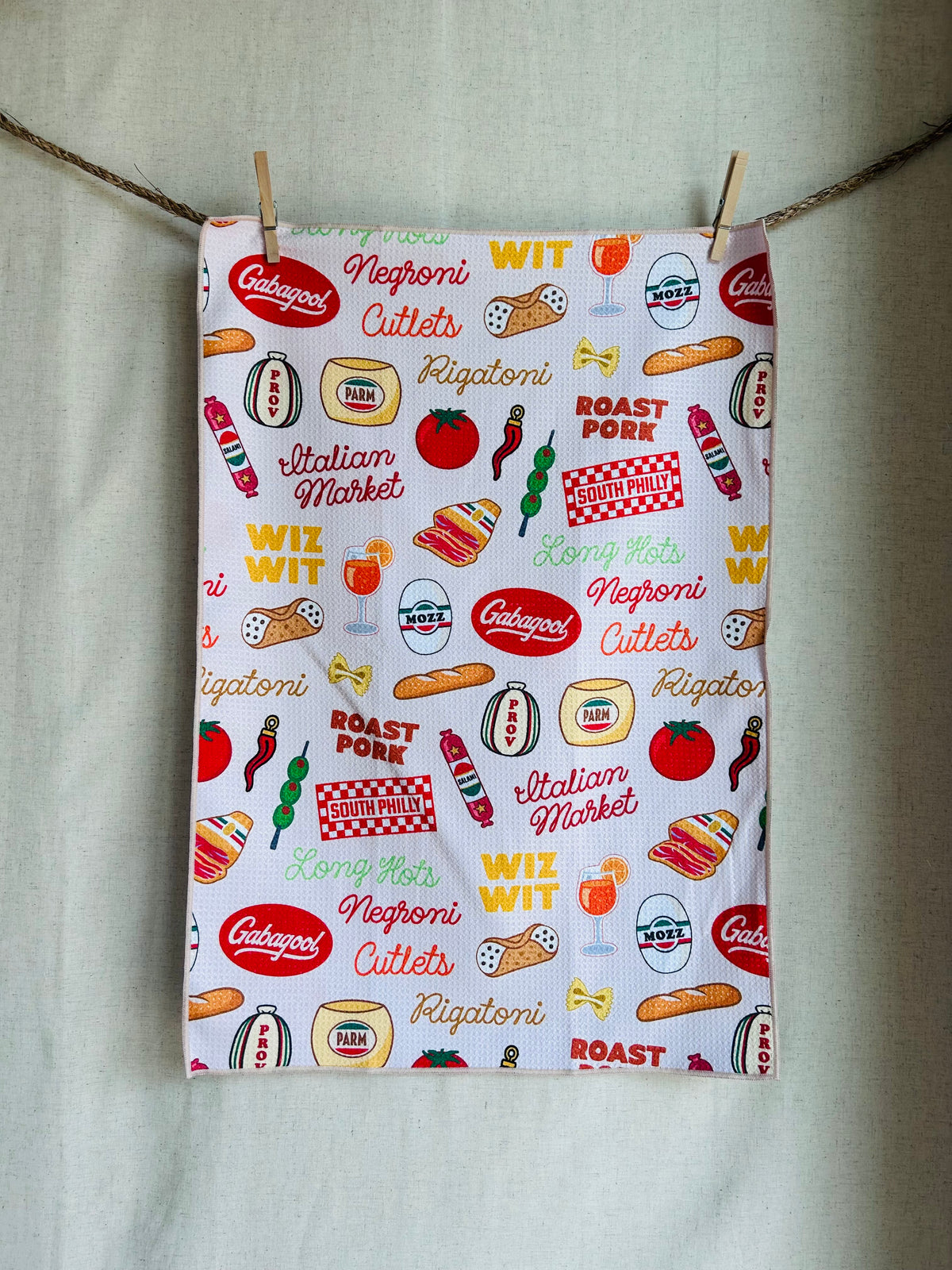 South Philly Gabagool Microfiber Tea Towel