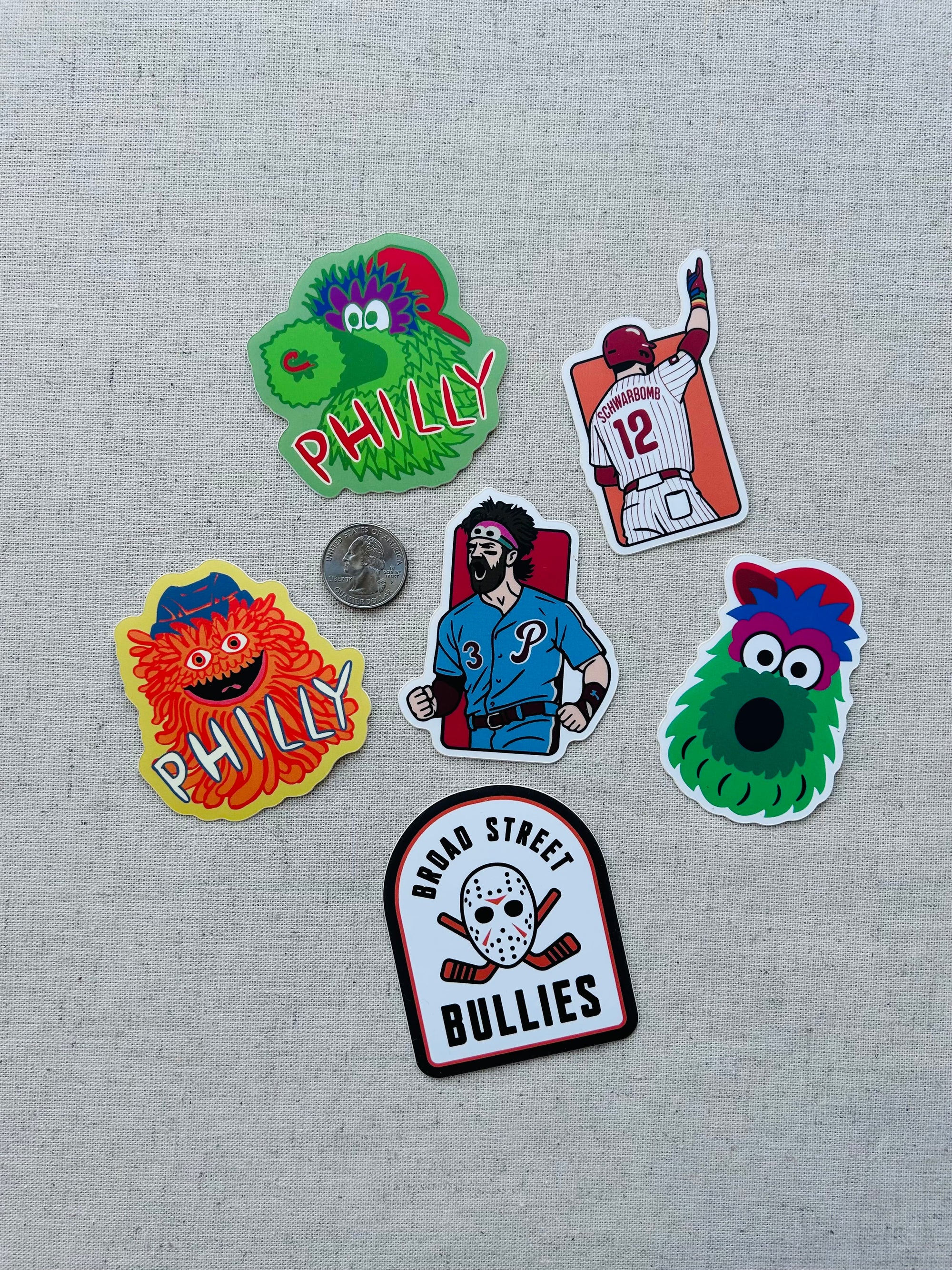 Philly Mascot Stickers