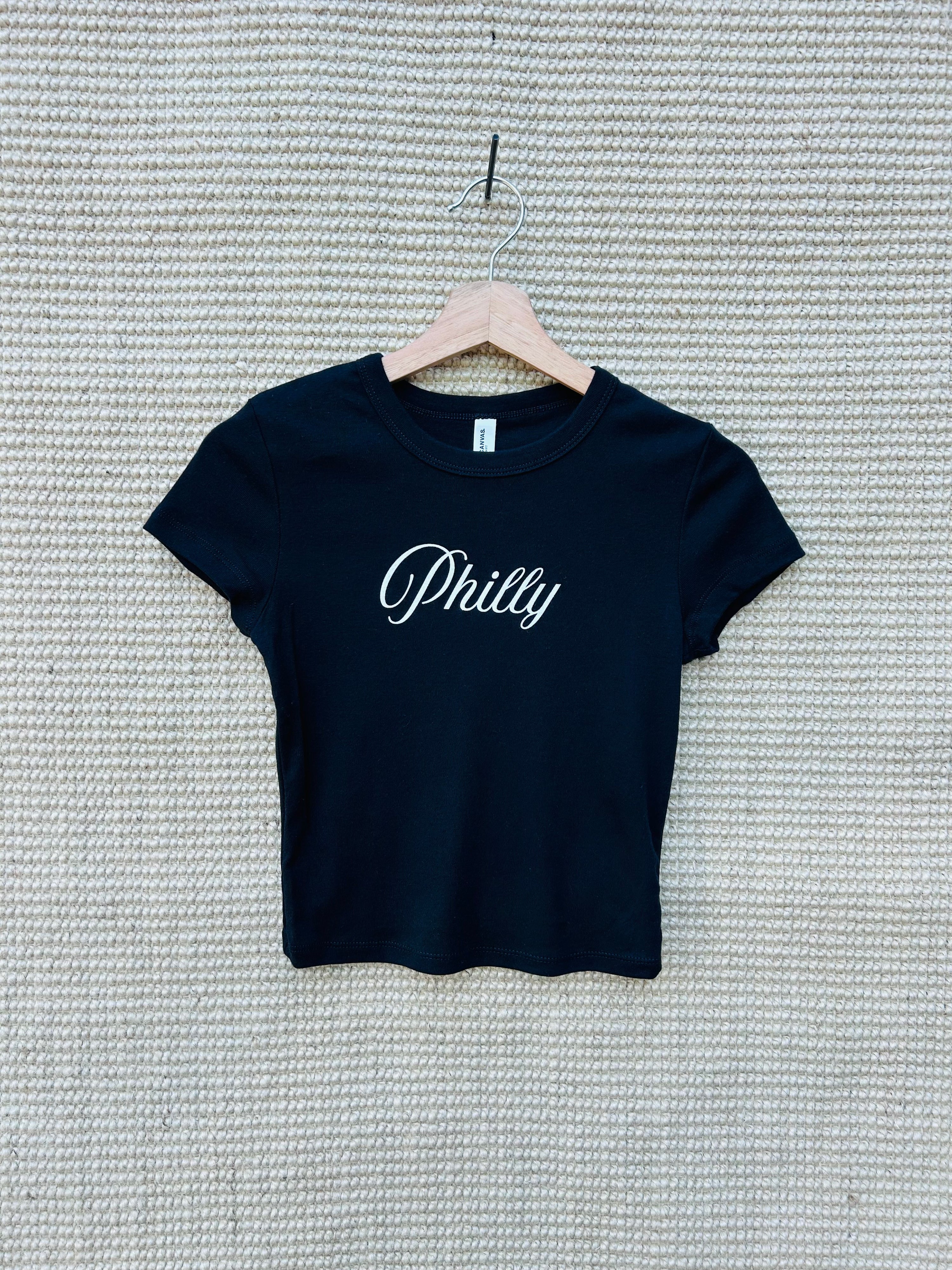 Philly Script Women's Baby Tee