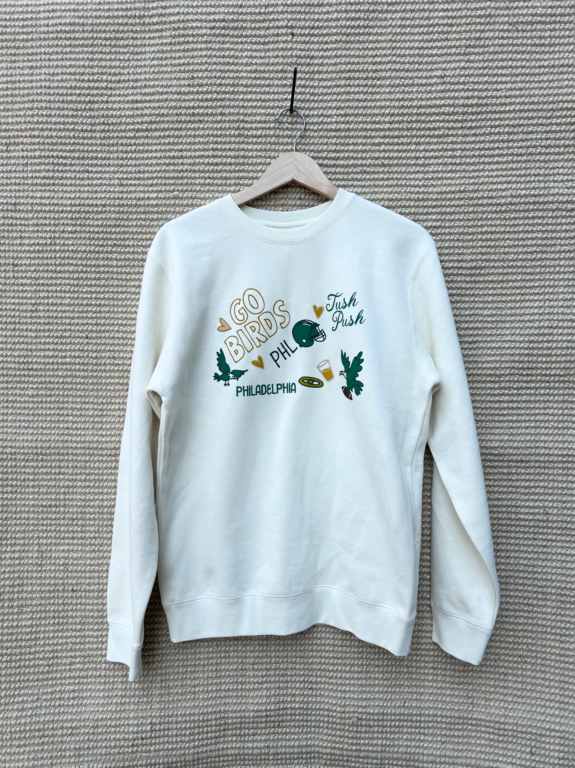 Go Birds Cream Crewneck