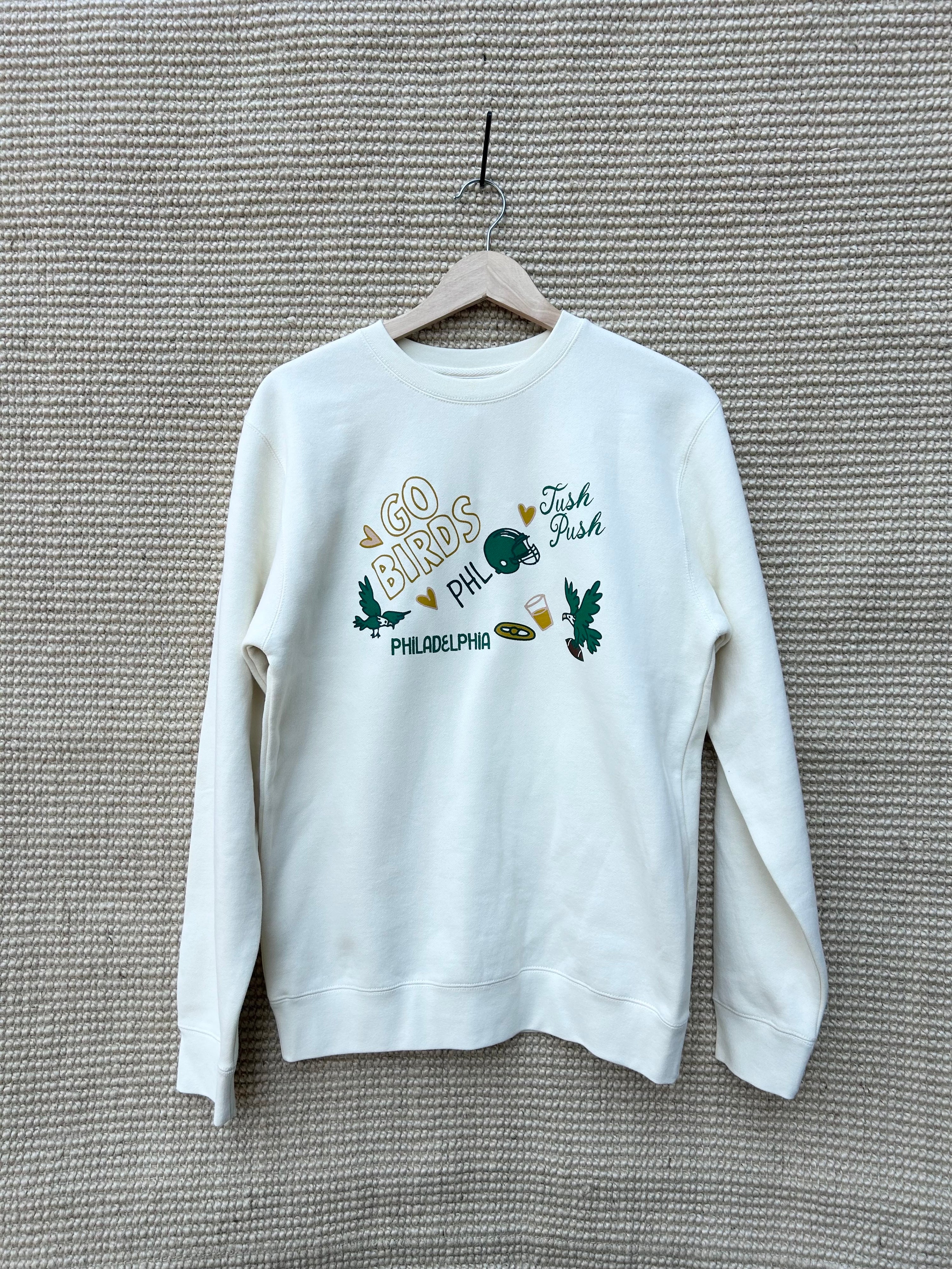 Go Birds Cream Crewneck