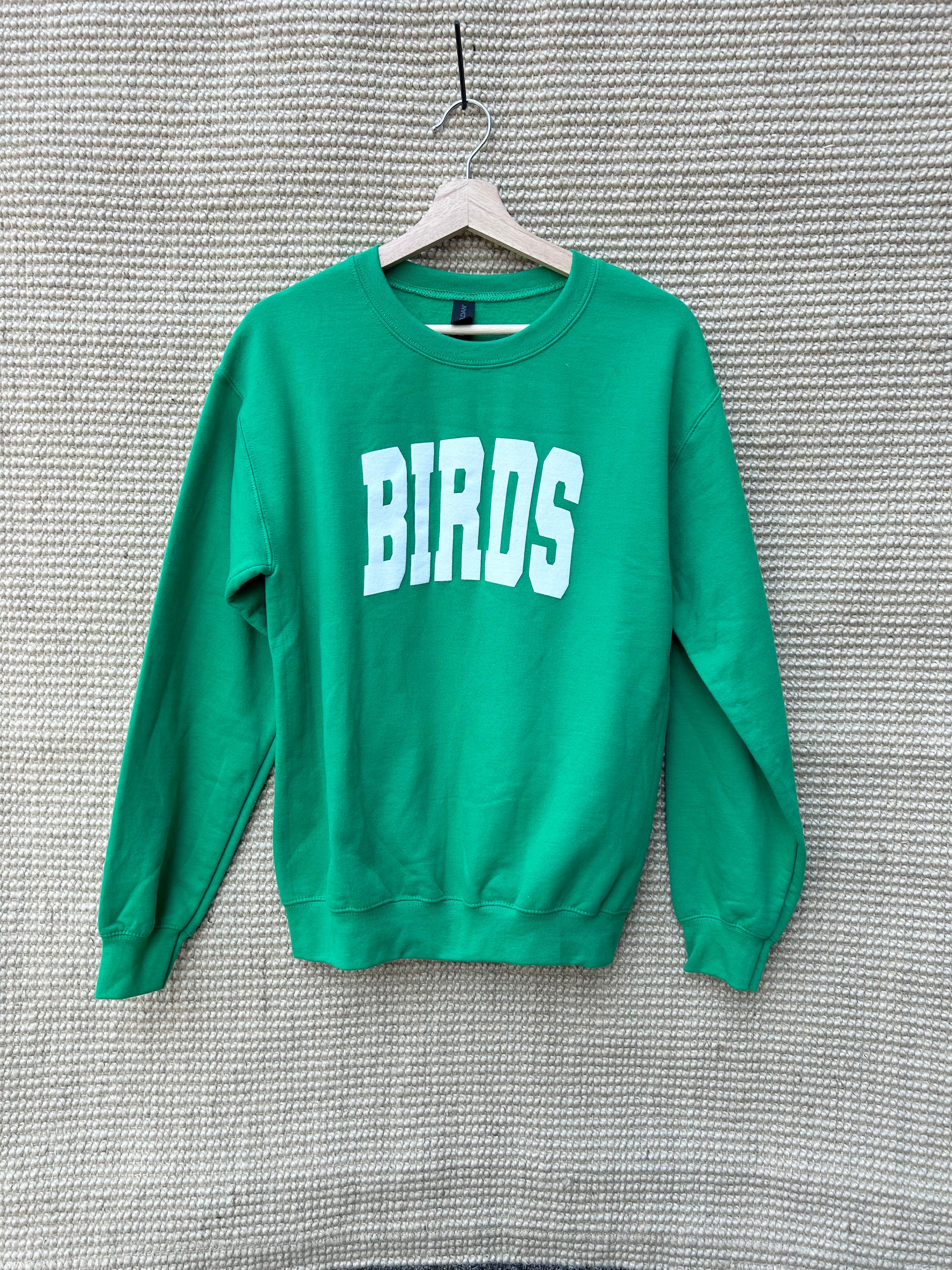 Birds Block Letter Crewneck