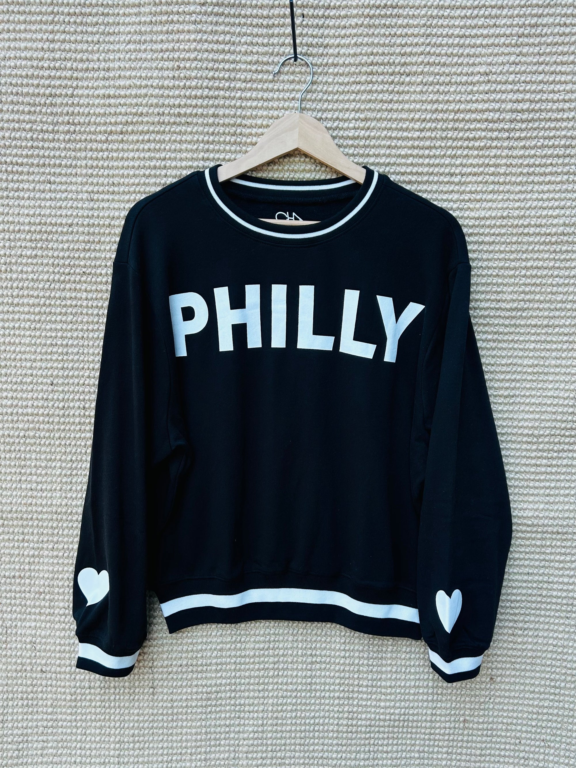 Philly Black Crewneck