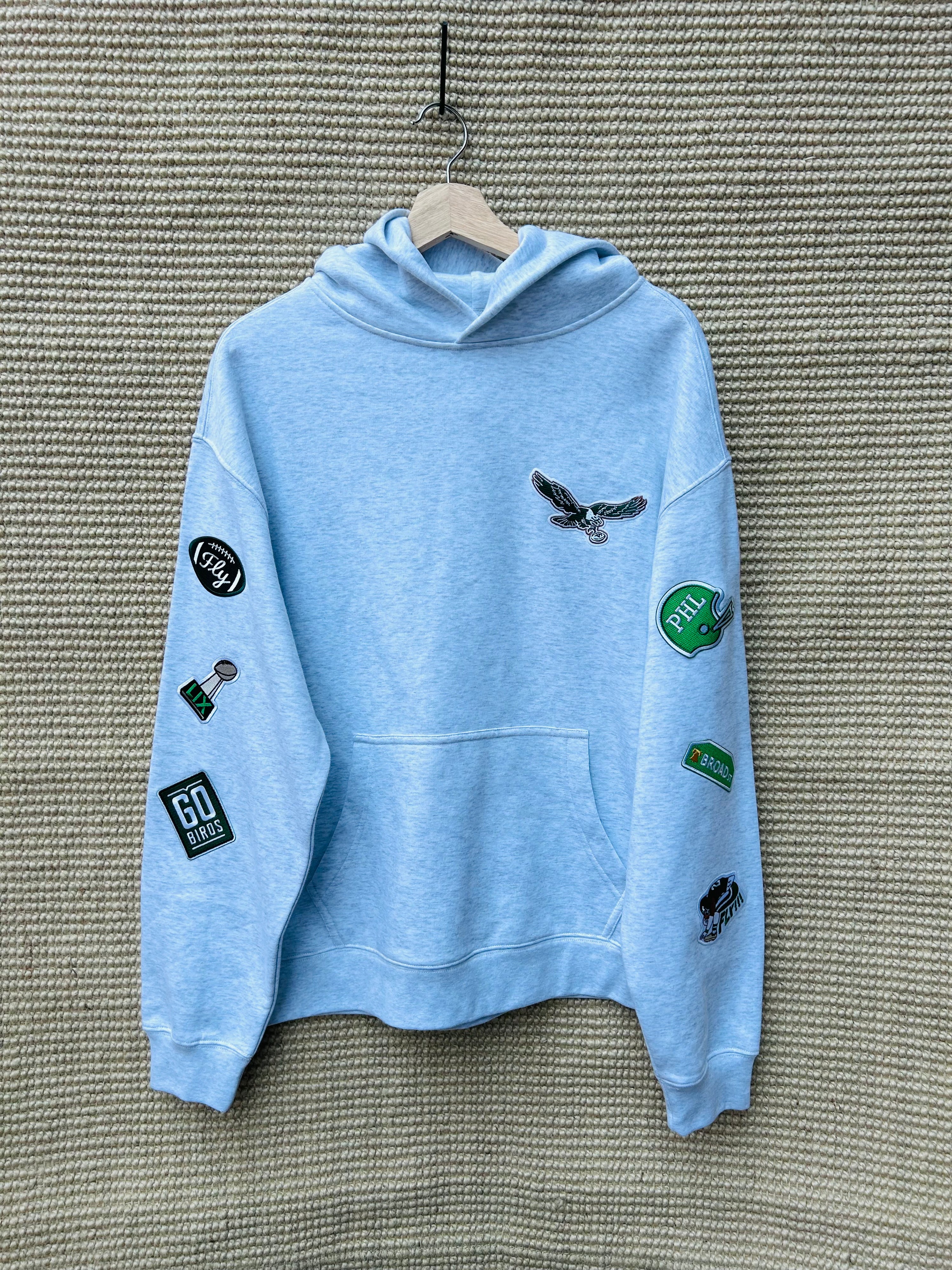 Birds Patched Hoodie