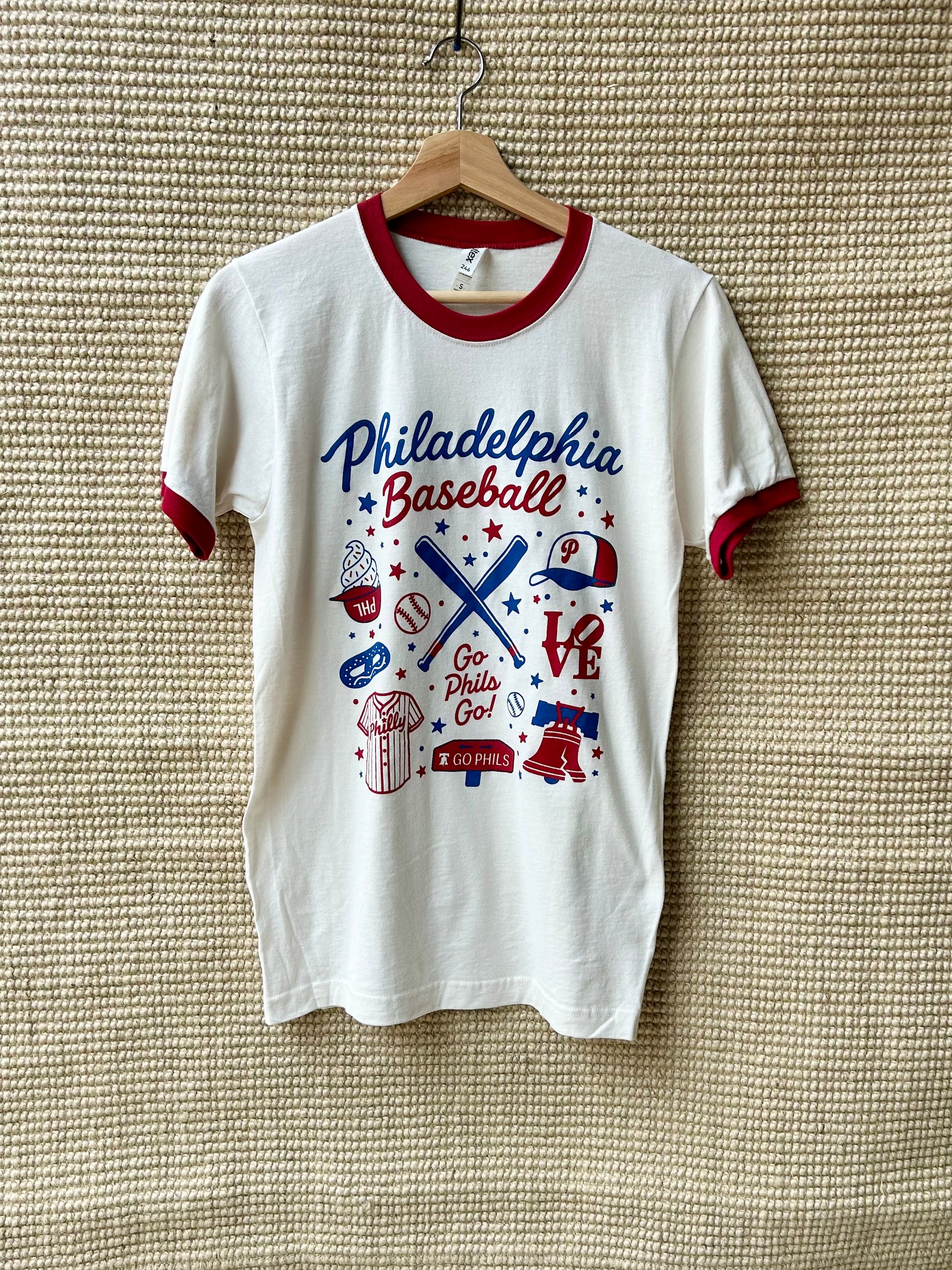 Philadelphia Baseball Ringer Tee