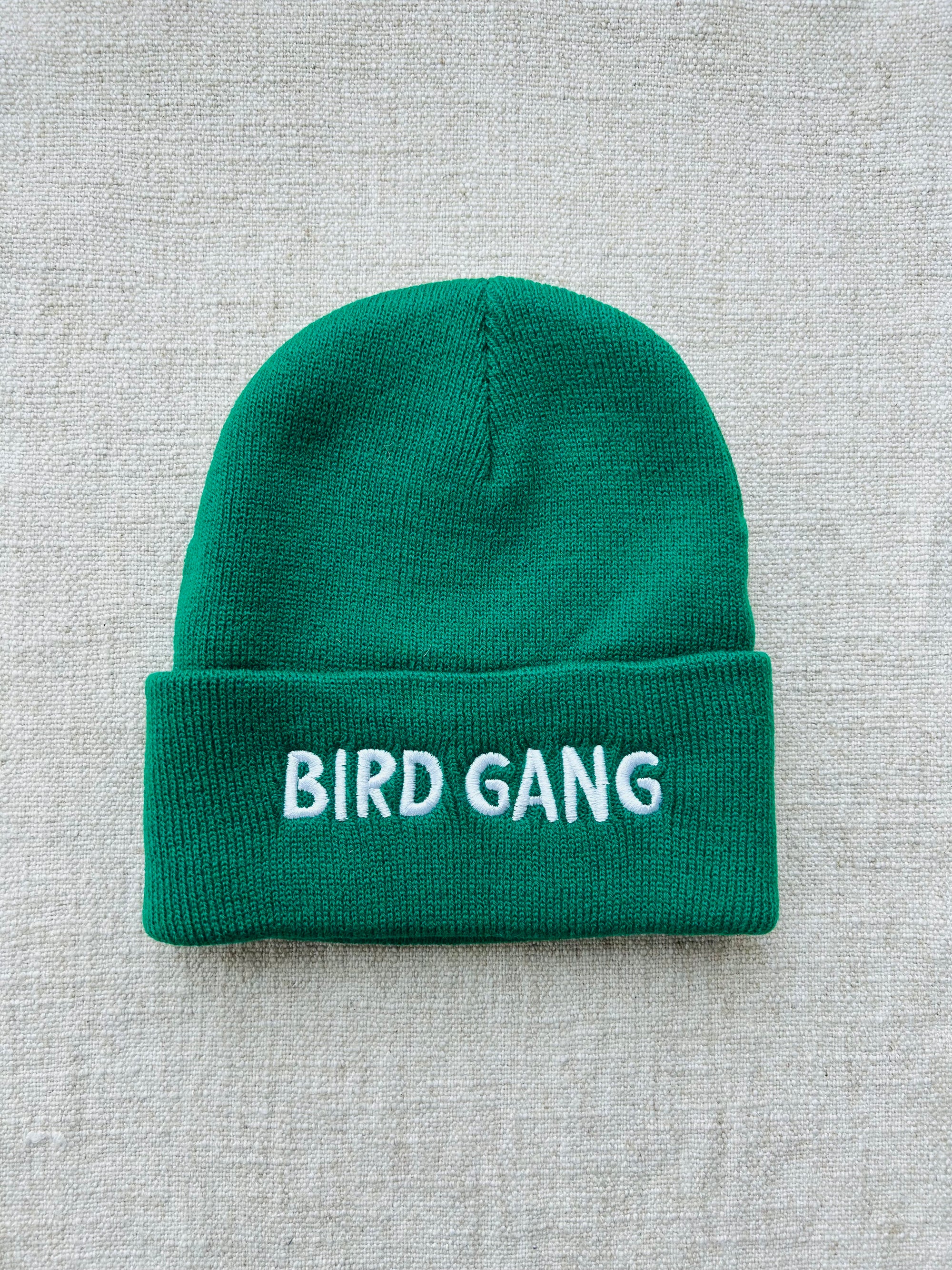 Bird Gang Embroidered Beanie
