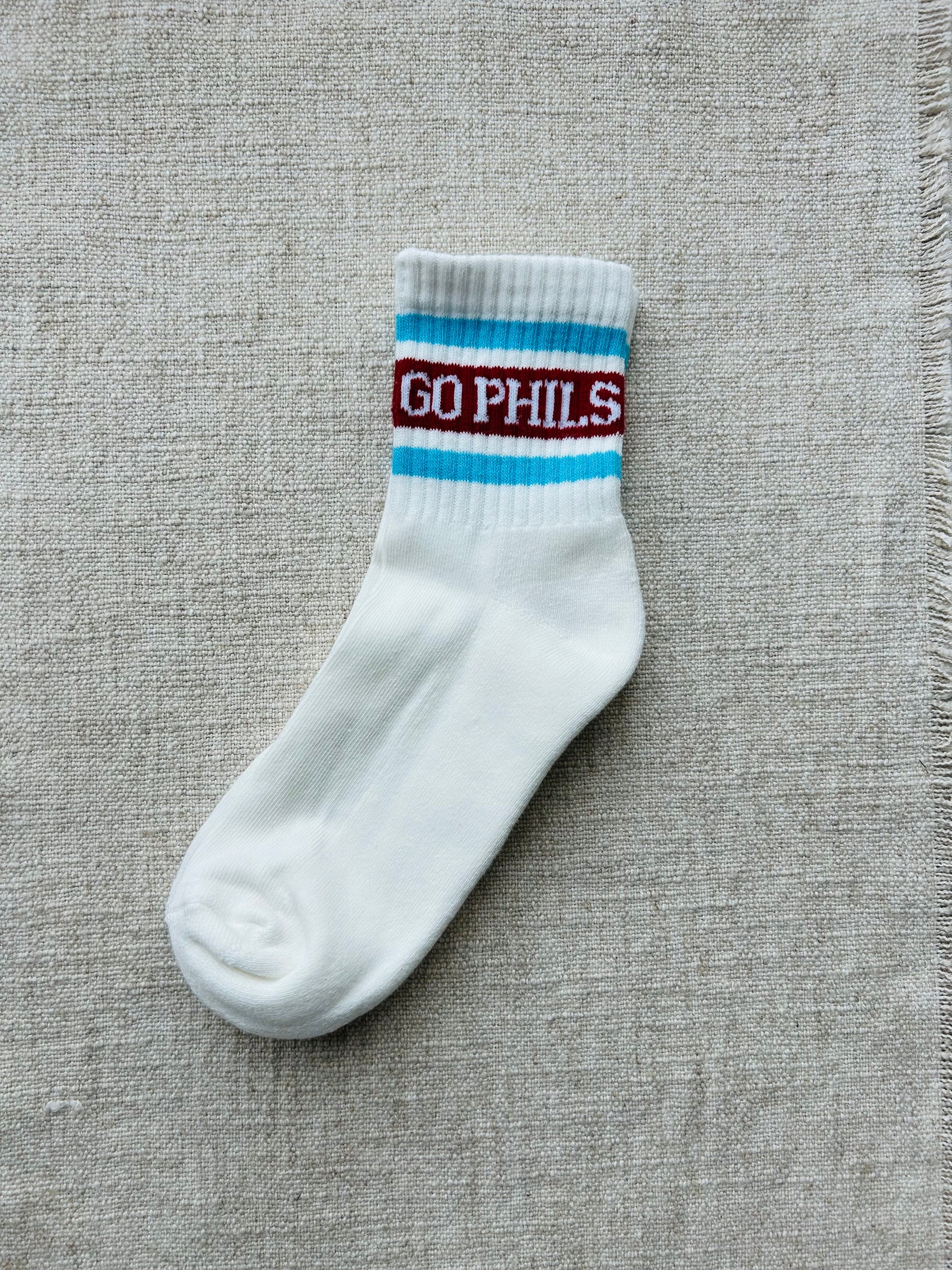 Go Phils Ankle Crew Socks