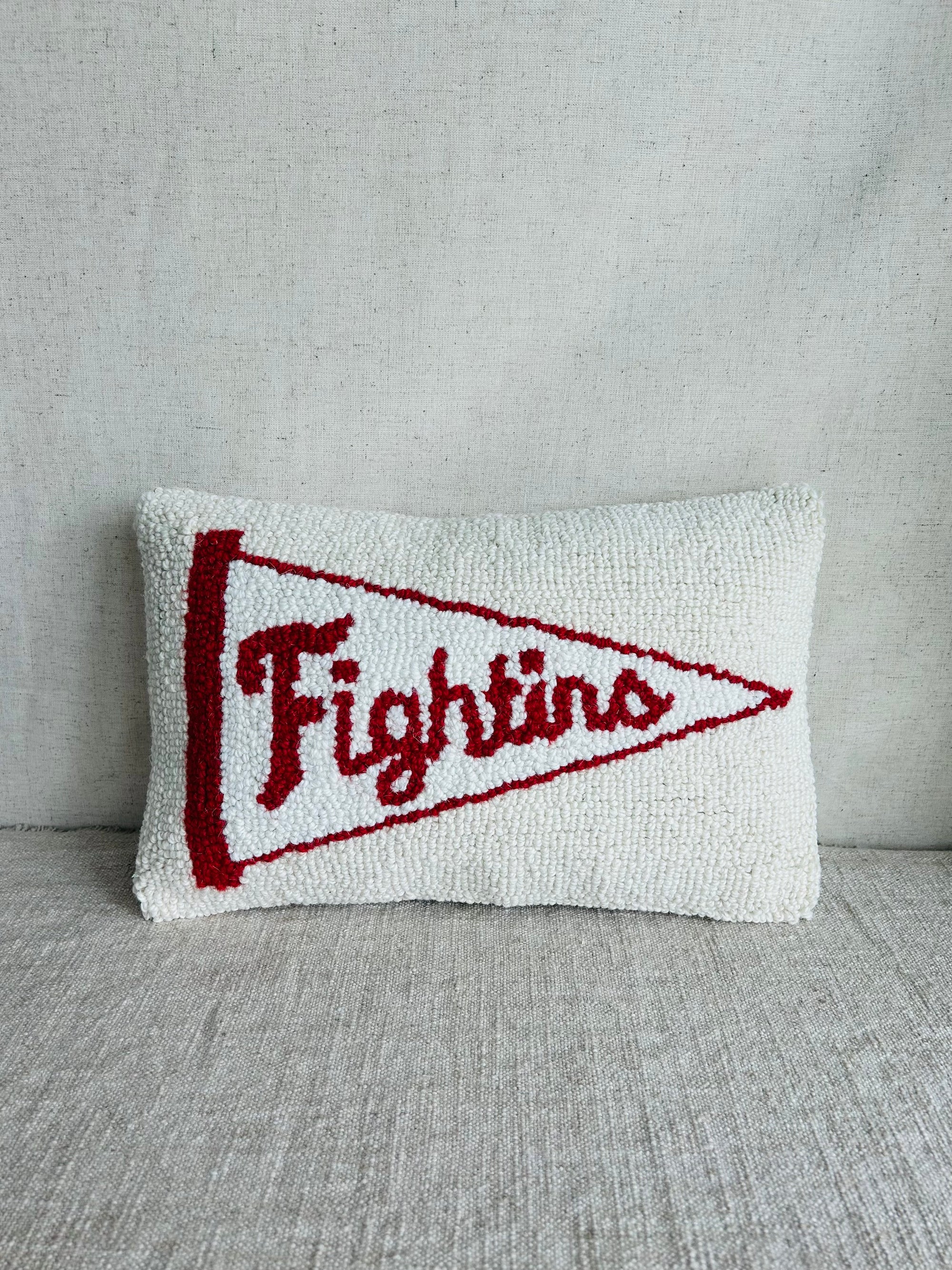 Fightins Pennant Hook Pillow