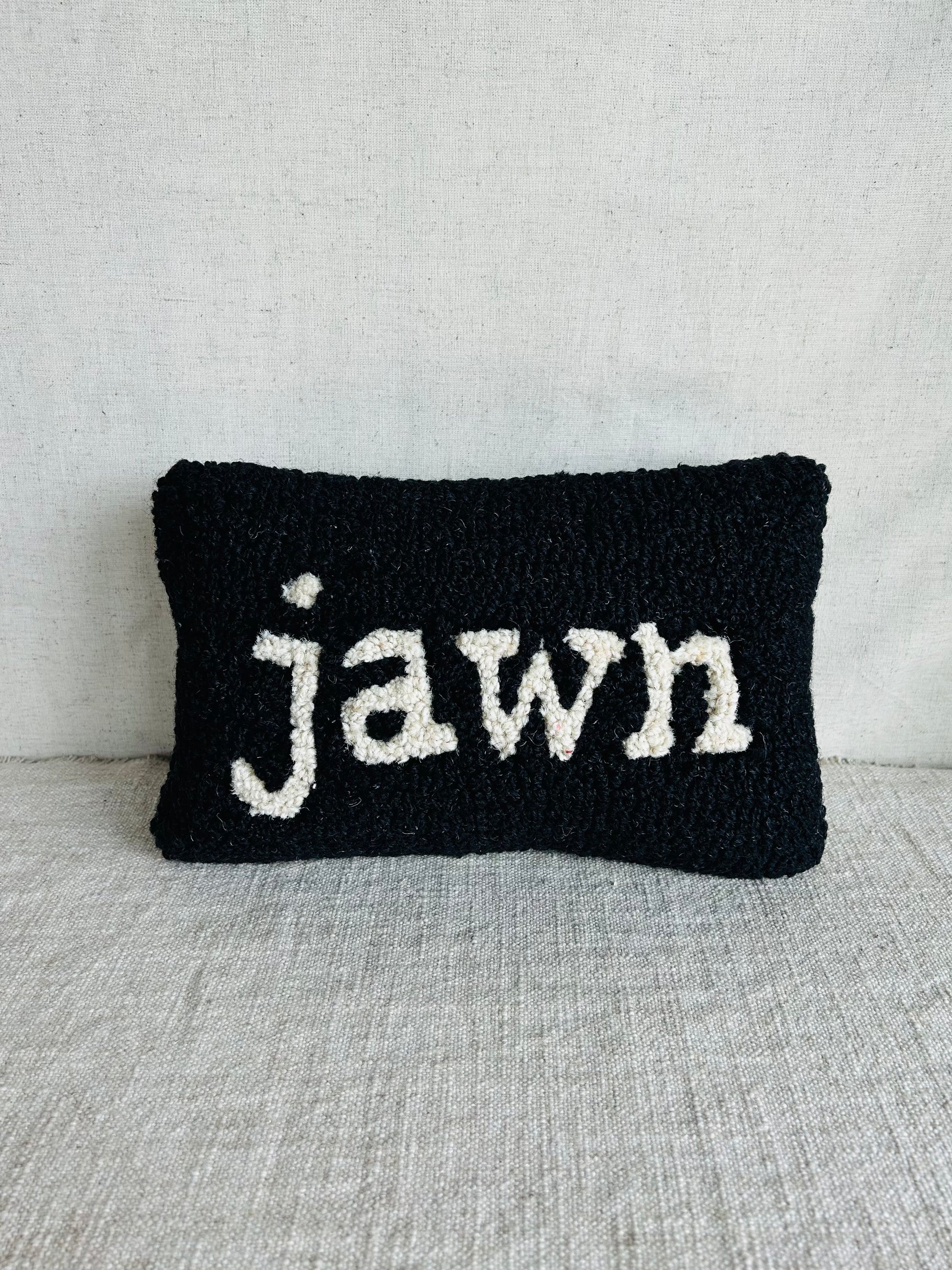 Jawn Hooked Pillow