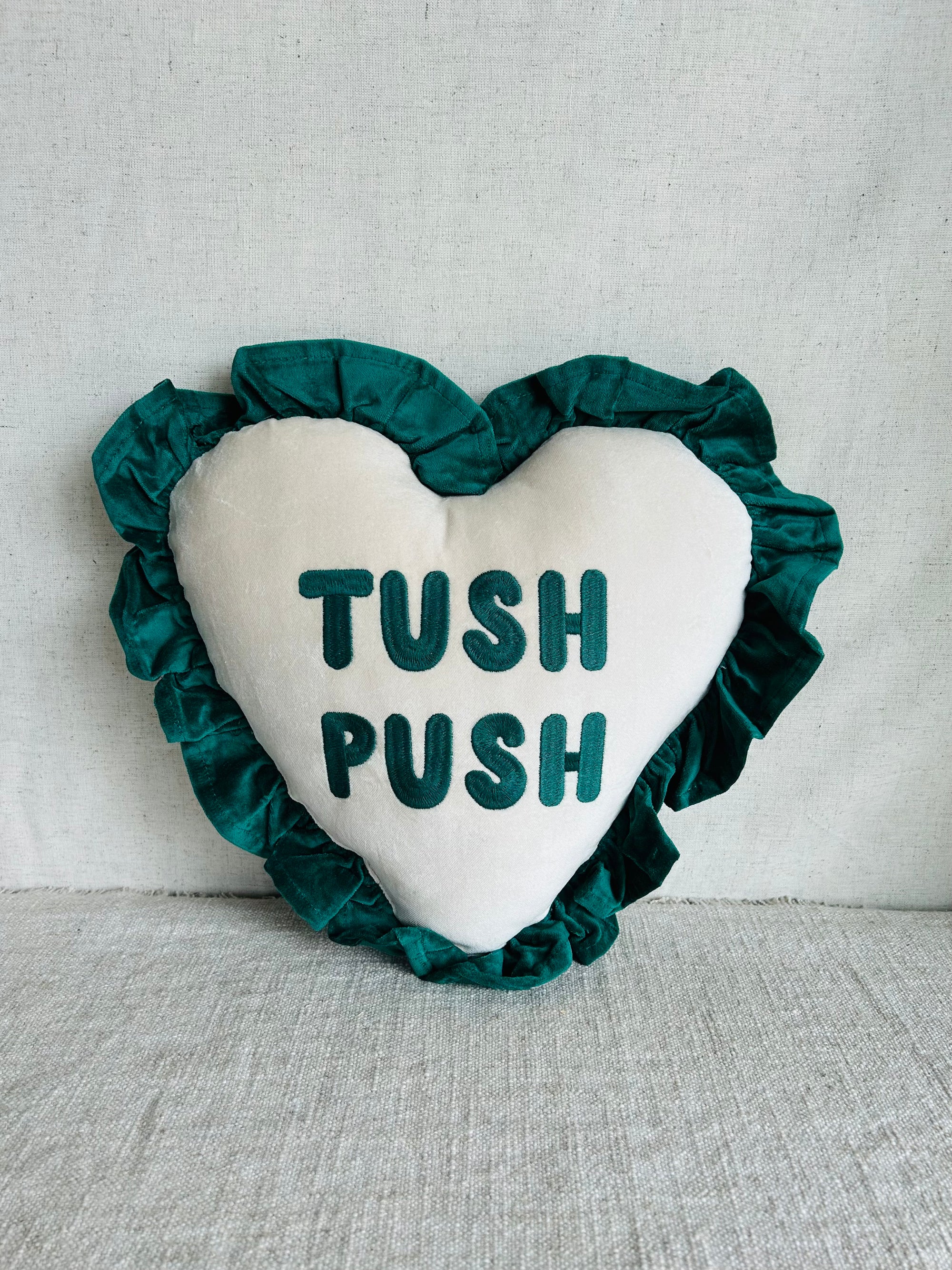 Tush Push Ruffle Pillow