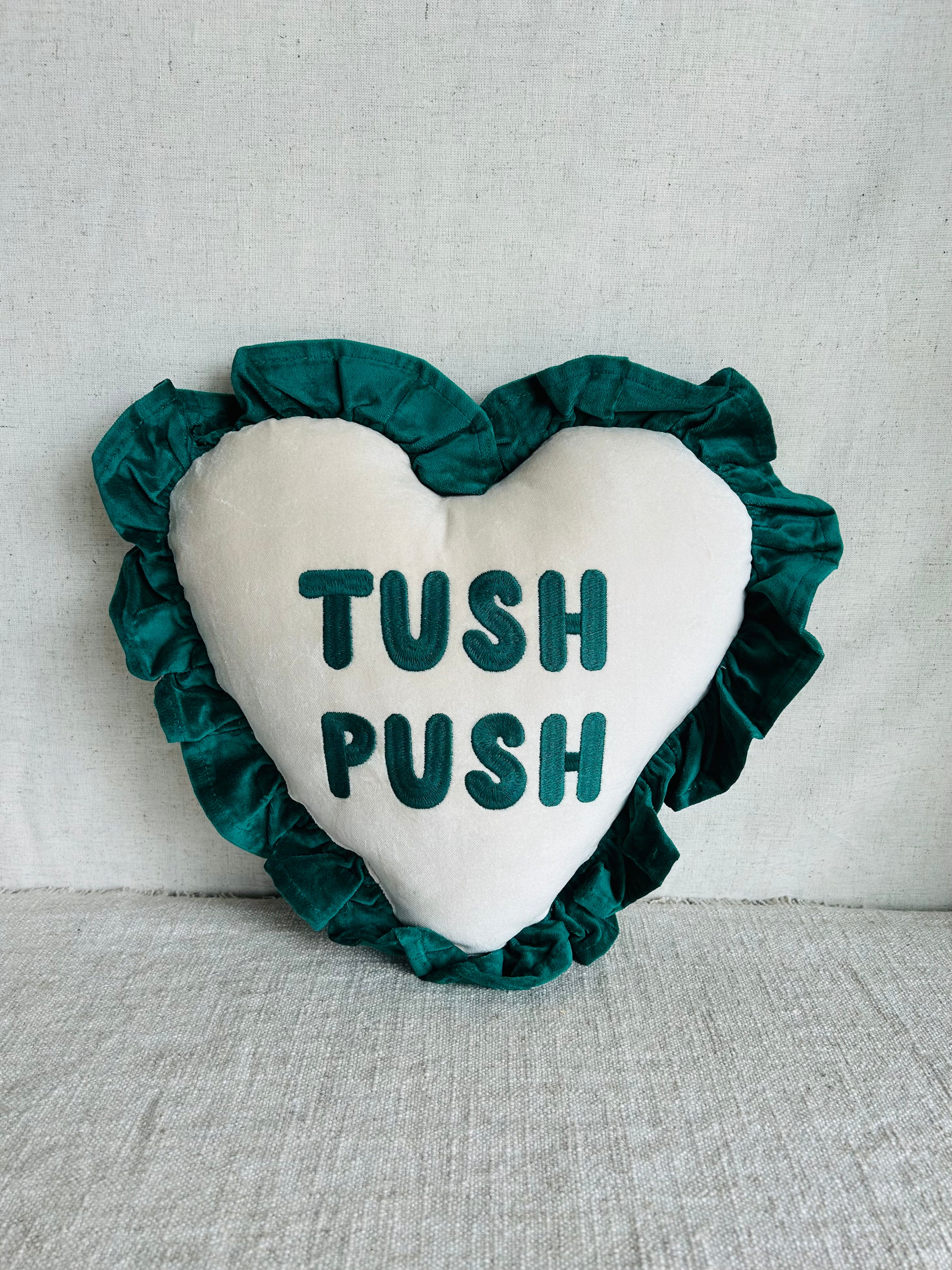 Tush Push Ruffle Pillow