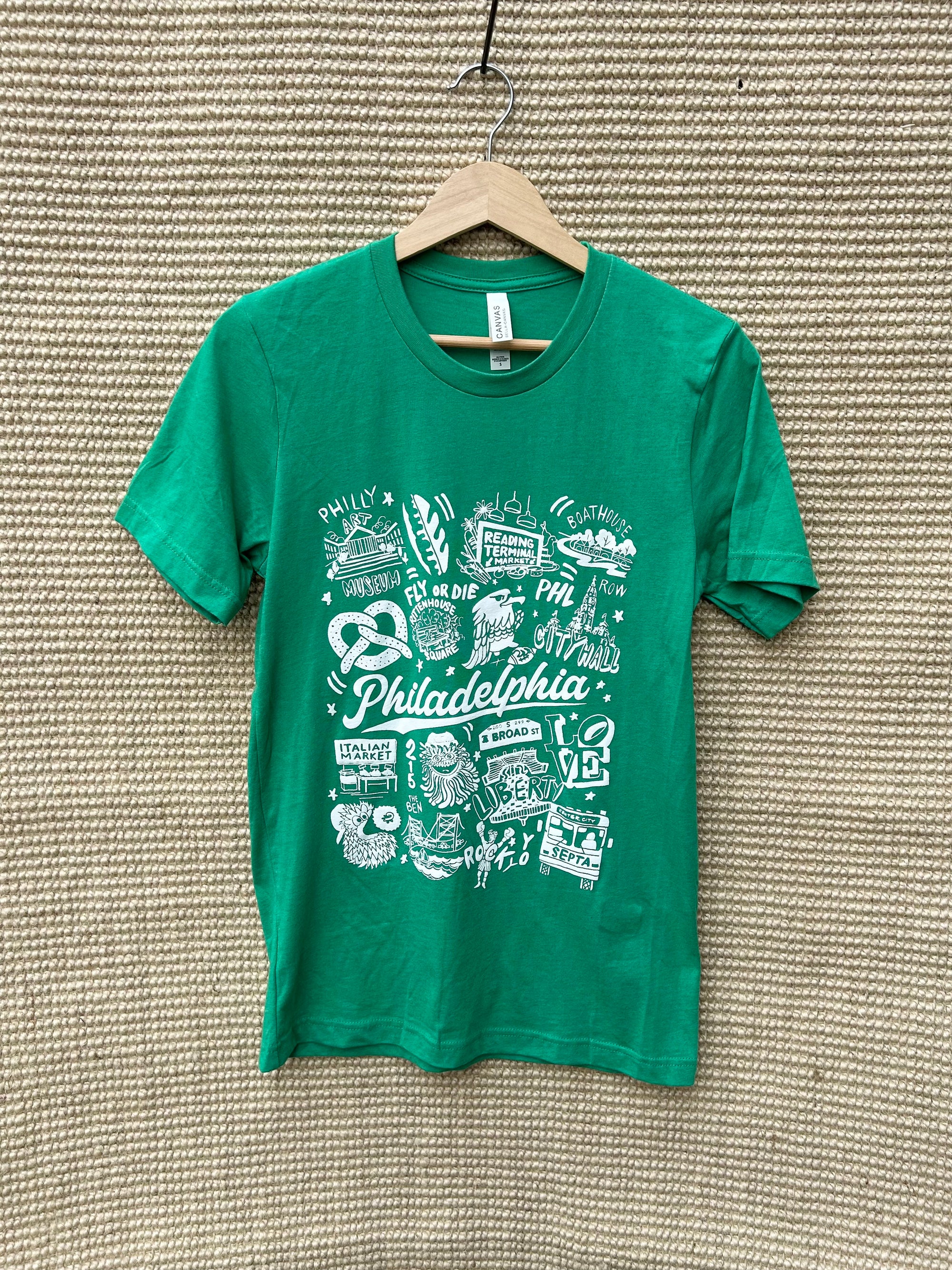 Philly Icons Green Tee