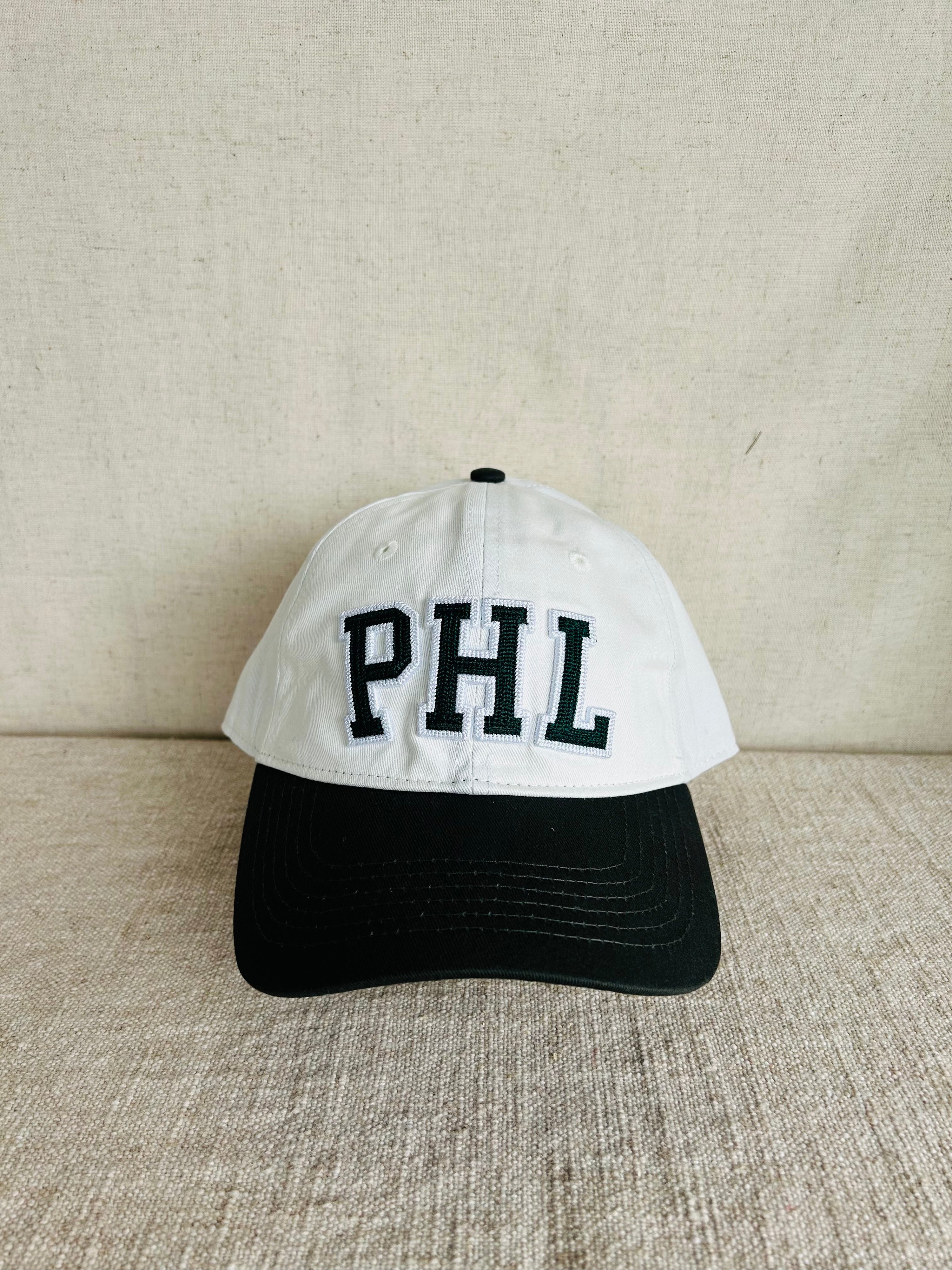 PHL Dad Hat - Natural w Green
