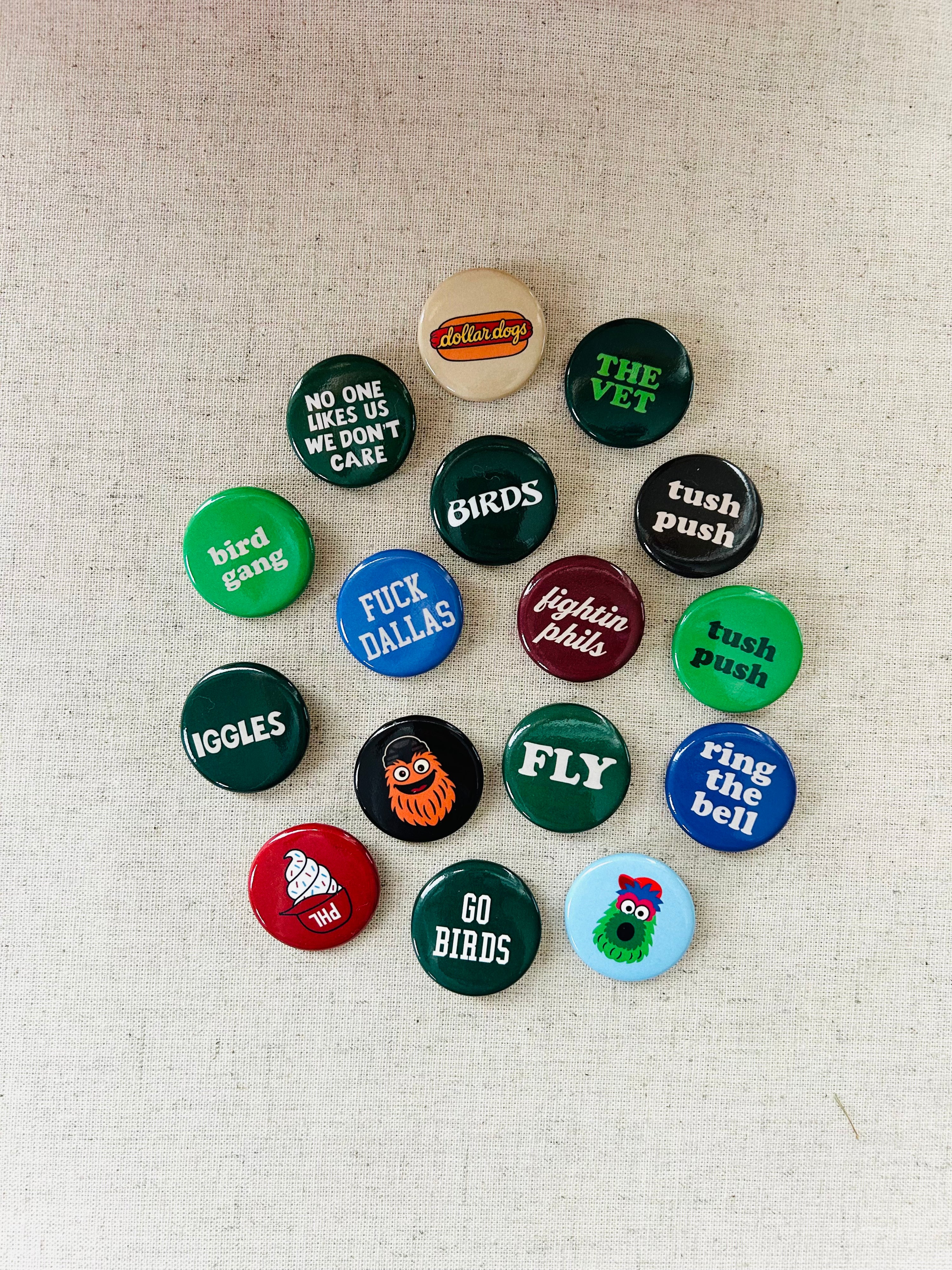 1.25" Philly Sports Button Pins