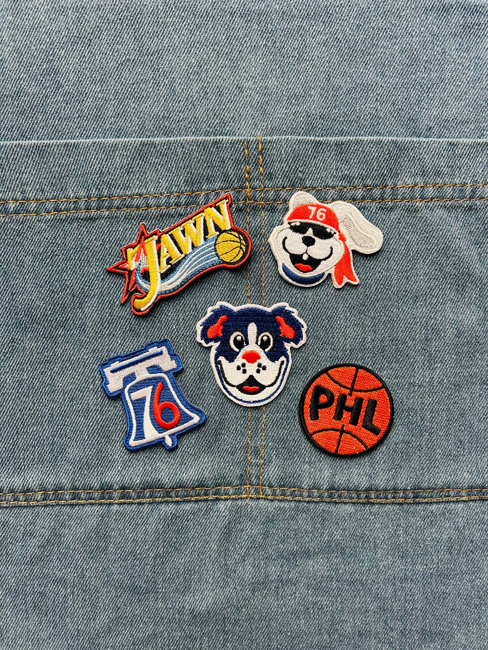 Philly Basketball Patches - Med
