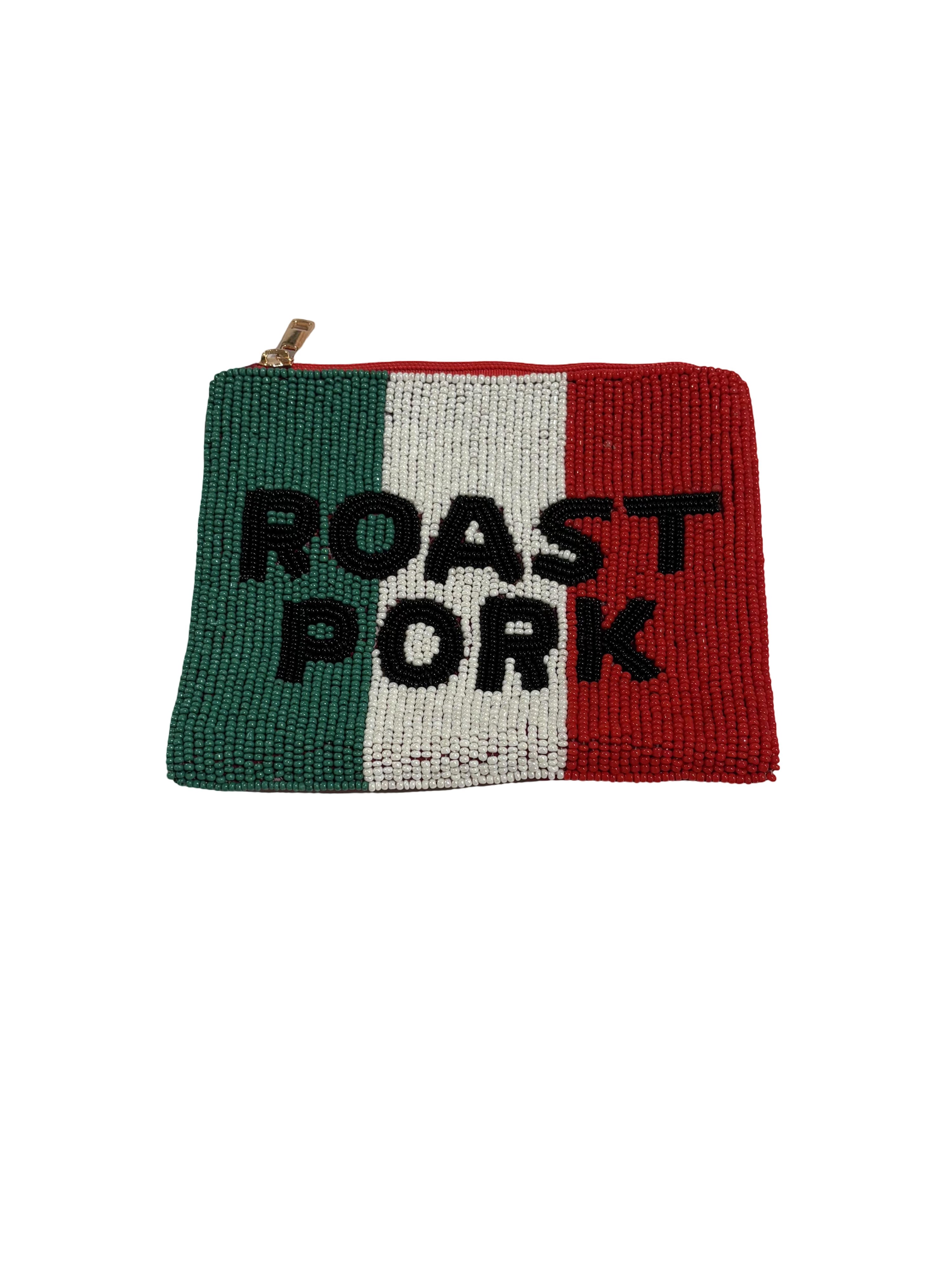 Roast Pork Beaded Pouch