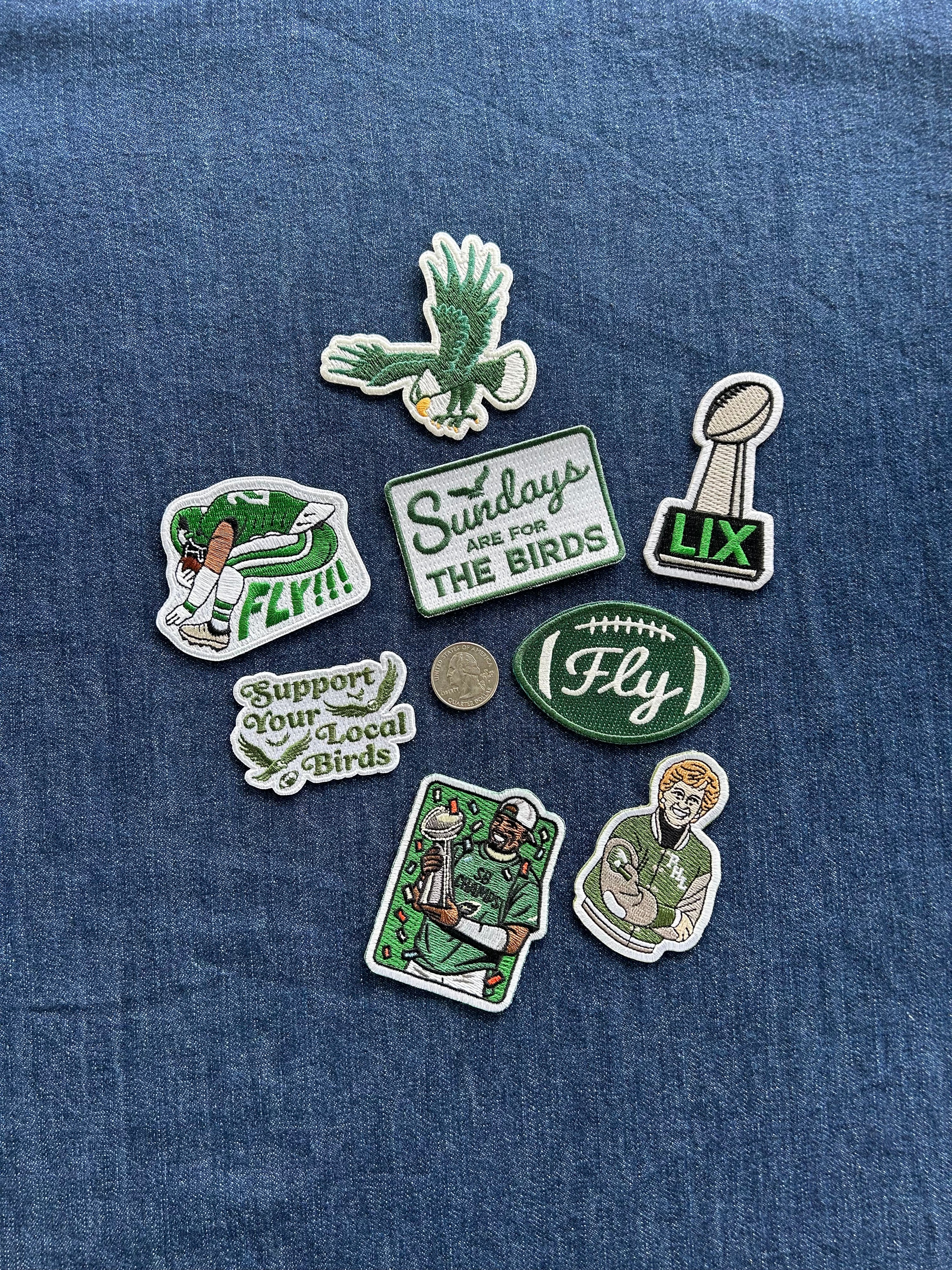 Philly Football Patches - Lrg