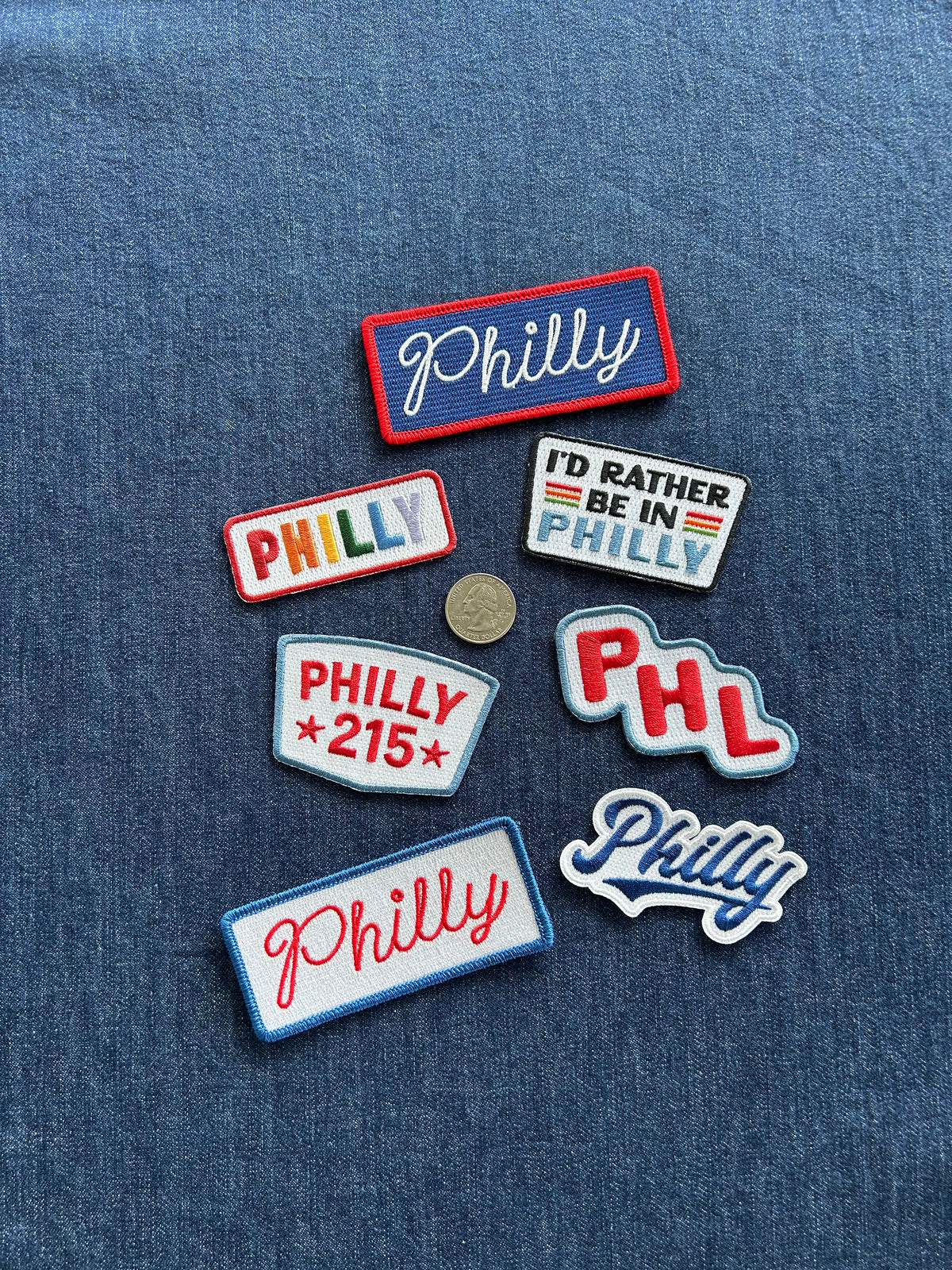 Philly & PHL Patches - Lrg